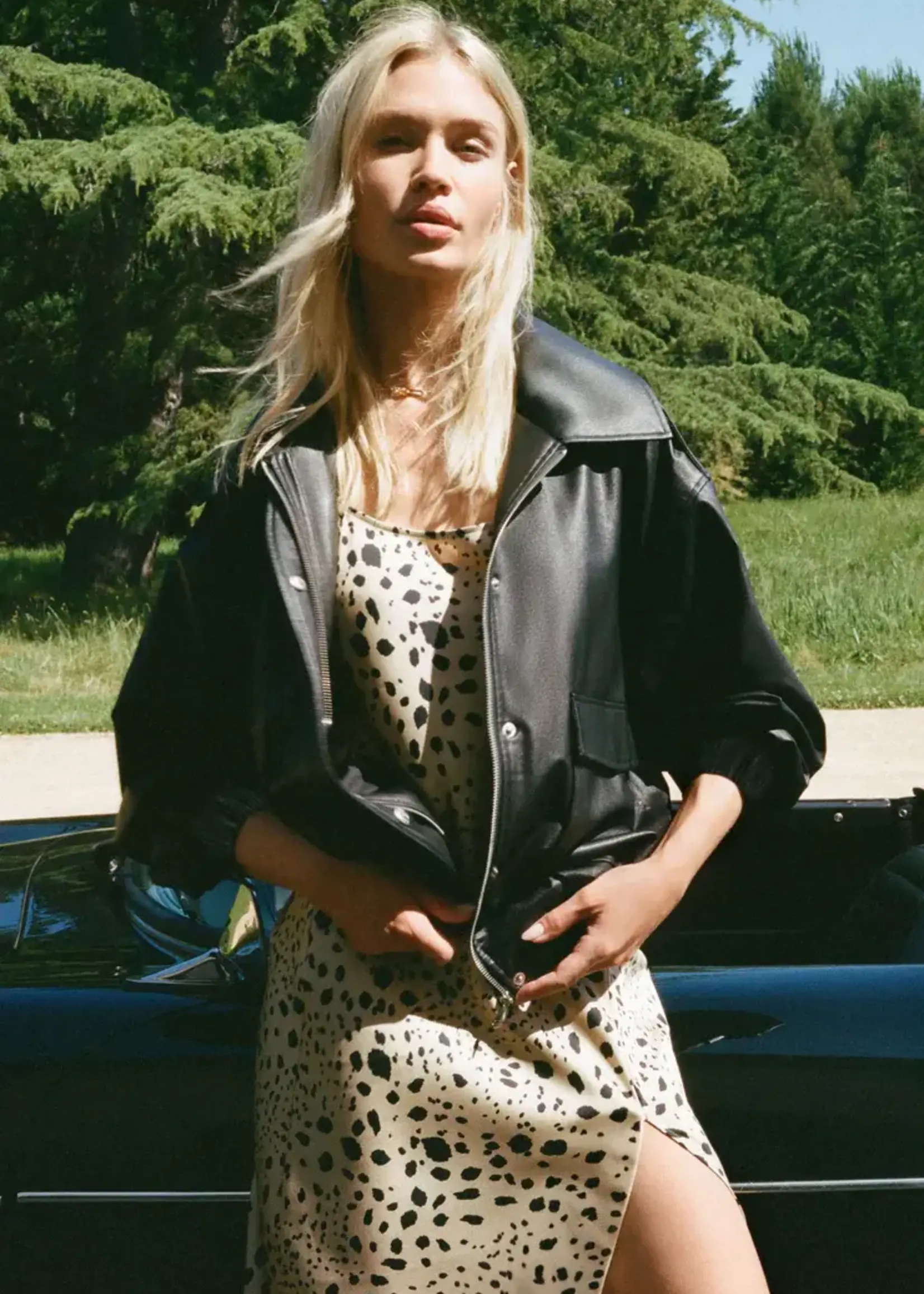 Z SUPPLY Idols Faux Leather Bomber Jacket