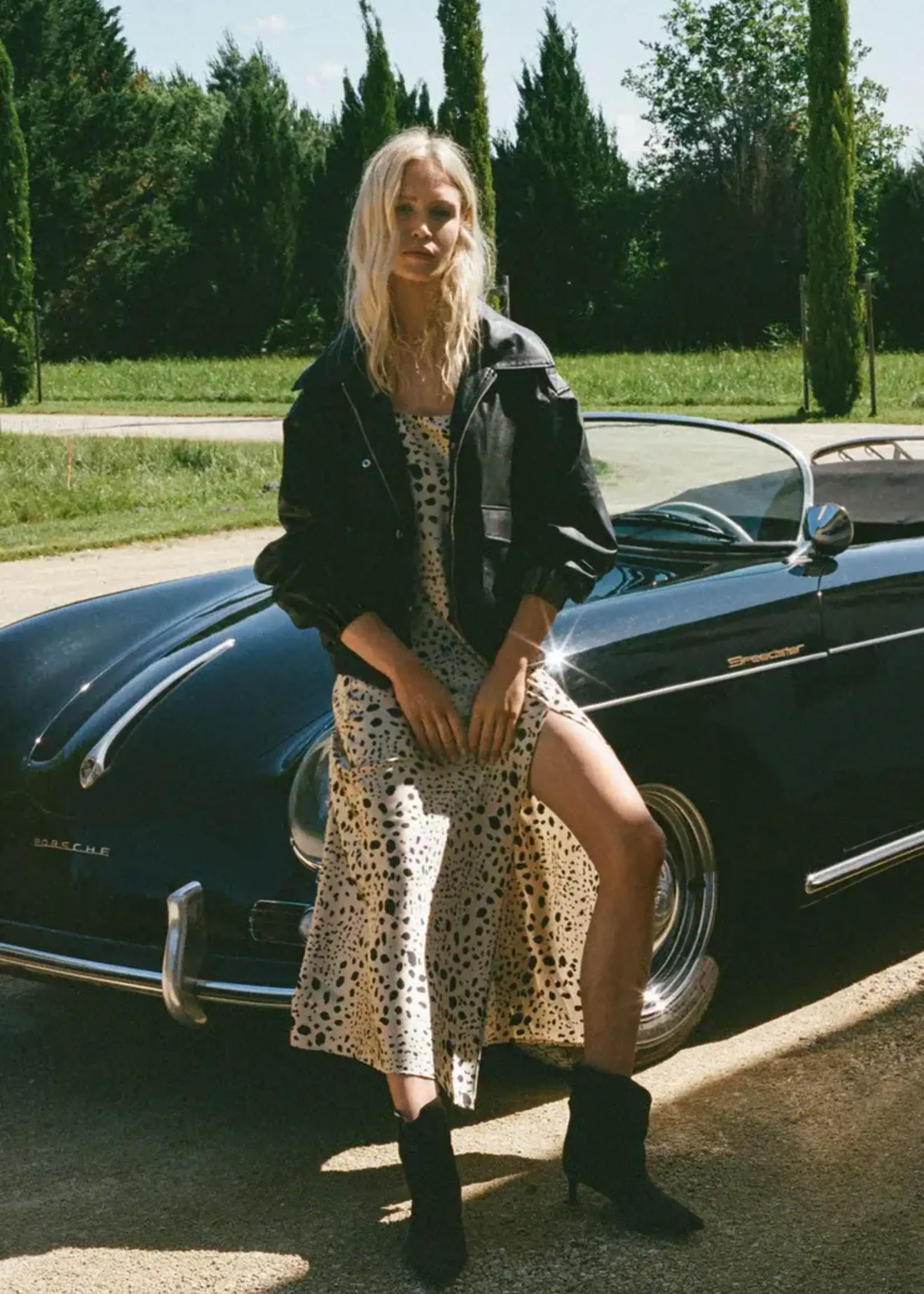 Z SUPPLY Idols Faux Leather Bomber Jacket