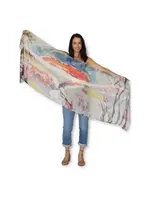The Artist Label Happy View Viscose-Modal Scarf