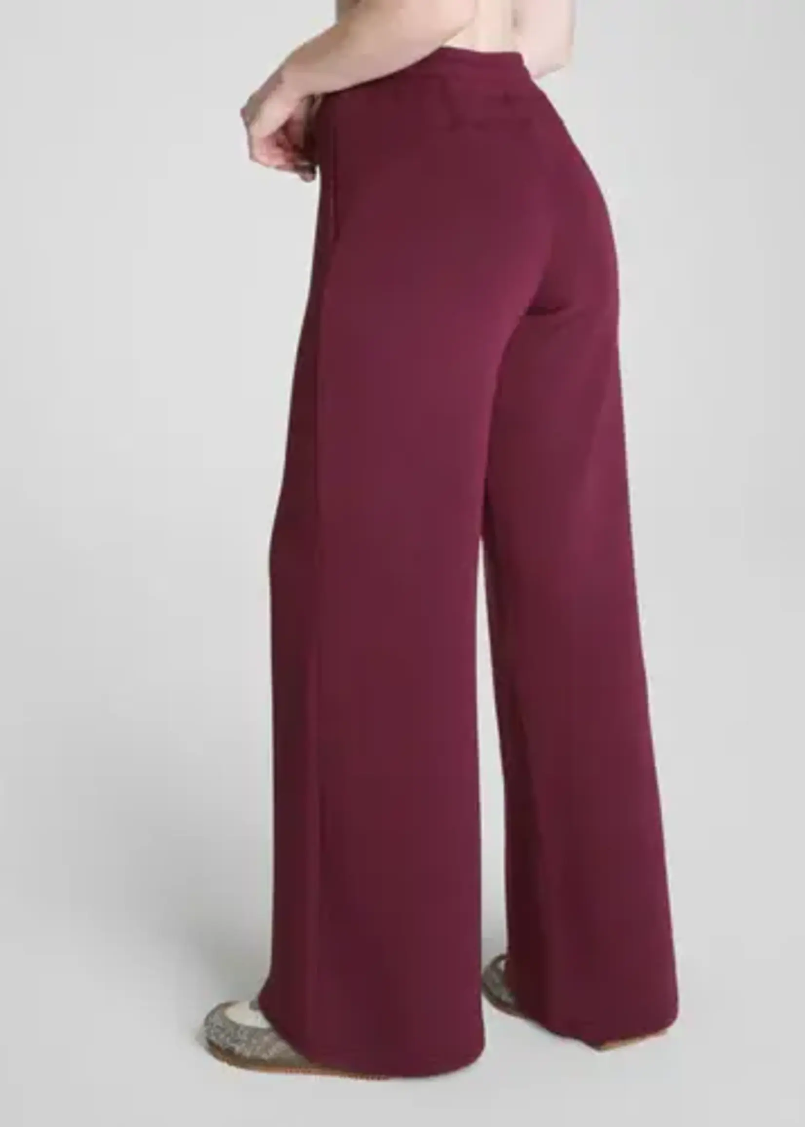 SPANX Plum Berry AirEssentials Wide Leg Pant
