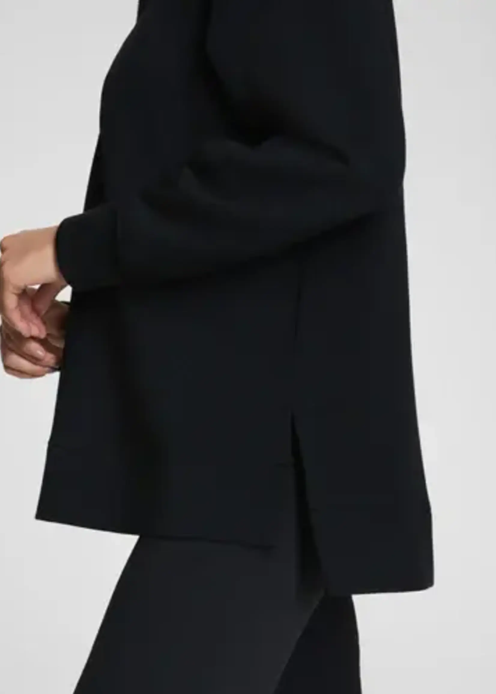 SPANX Very Black AirEssentials Brushed Half Zip Tunic