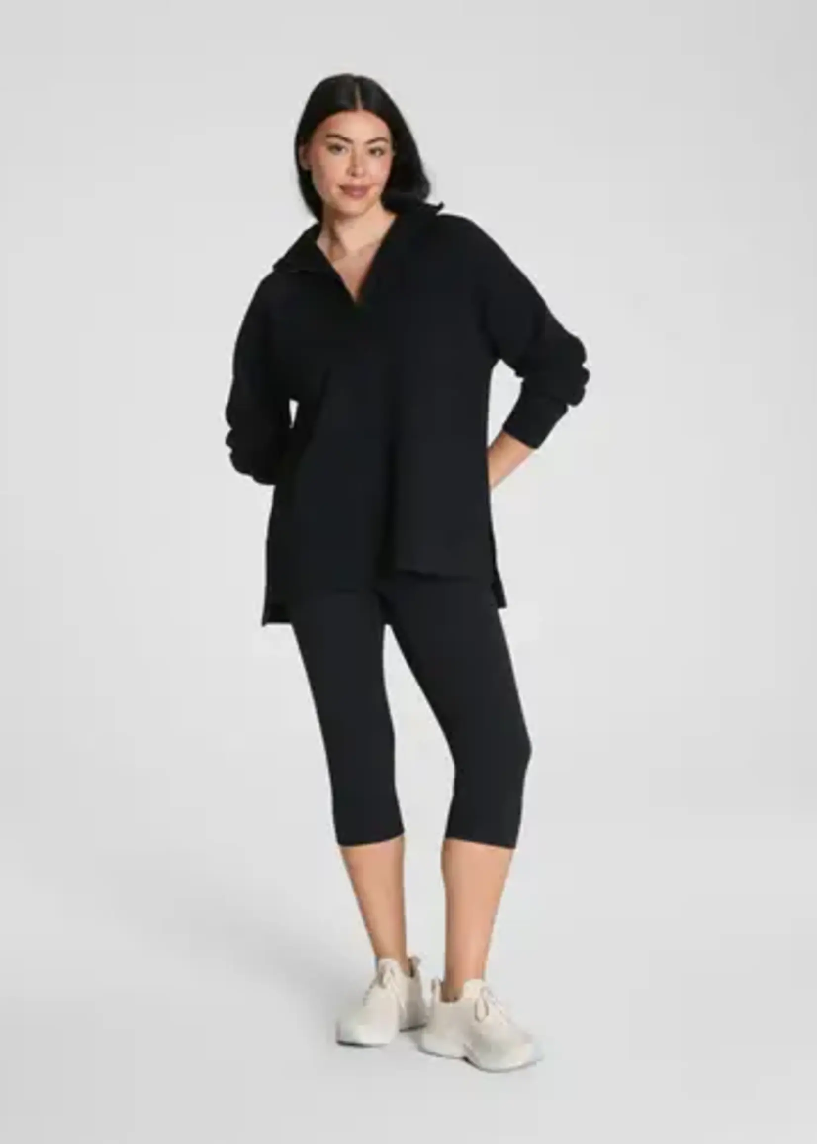 Very Black AirEssentials Brushed Half Zip Tunic