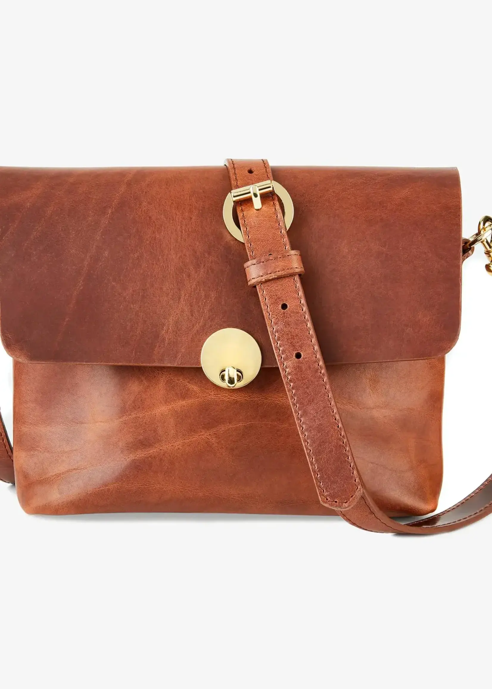 BRAVE Leather Kamiko Brandy Bridle Crossbody