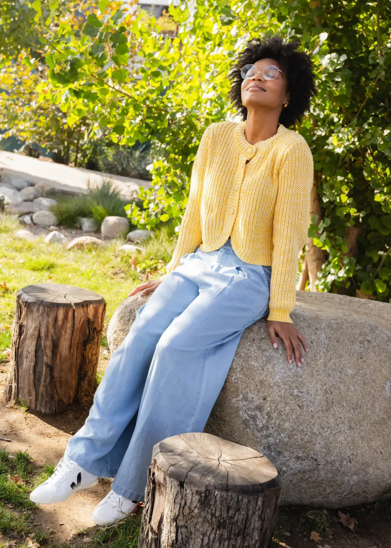 Sadie & Sage Sunroof Tulip Hem Cardi