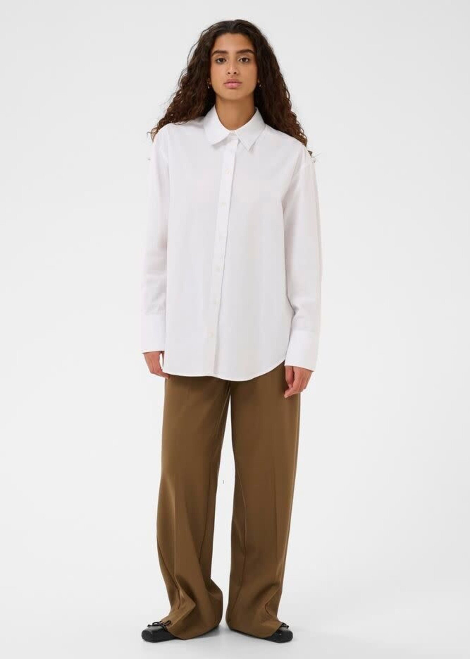 Soaked in Luxury Noelle Poplin Shirt