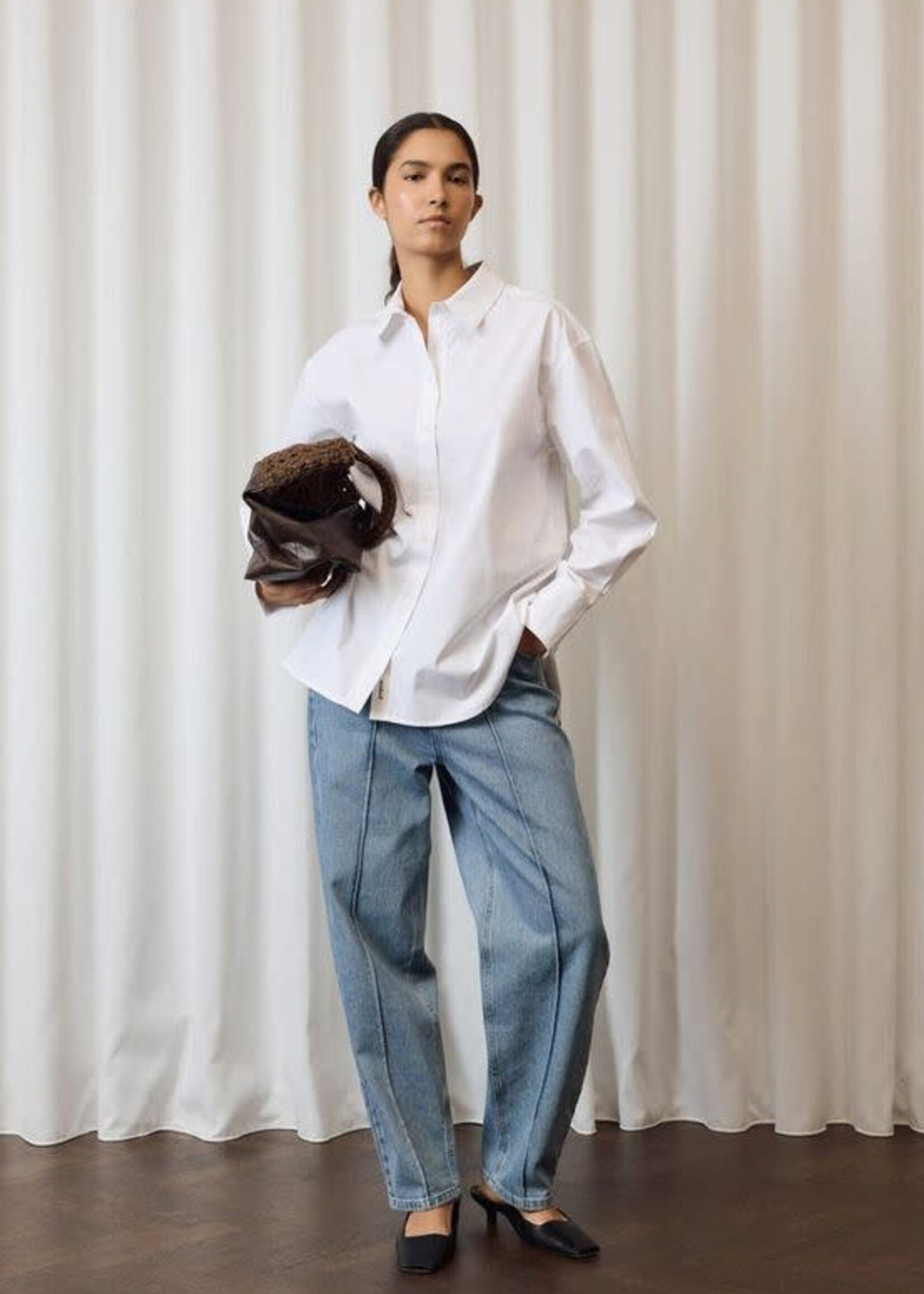 Soaked in Luxury Noelle Poplin Shirt