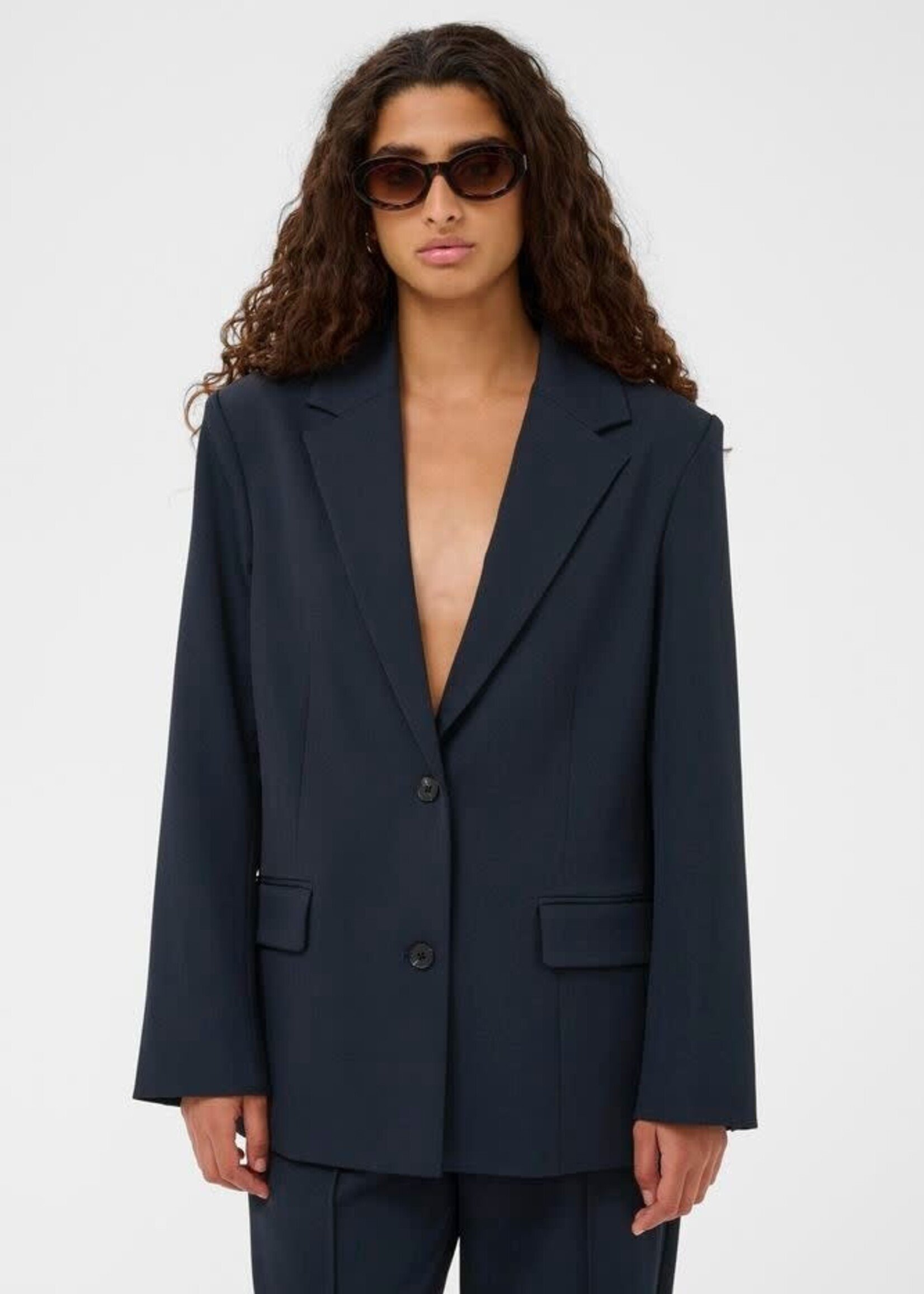 Soaked in Luxury Lilu Slit Blazer