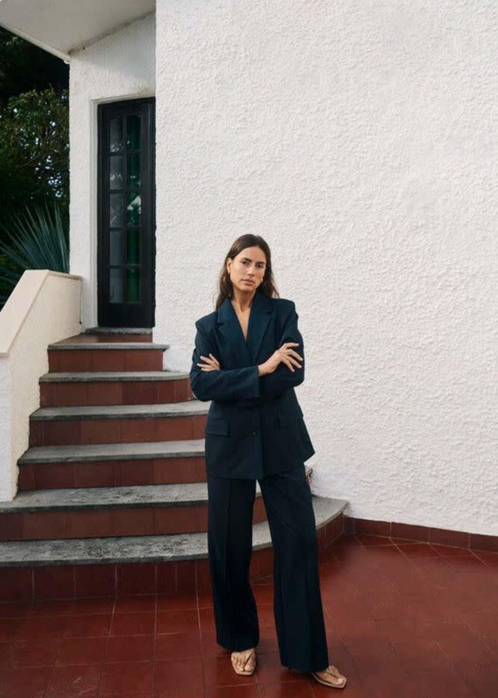 Soaked in Luxury Lilu Slit Blazer