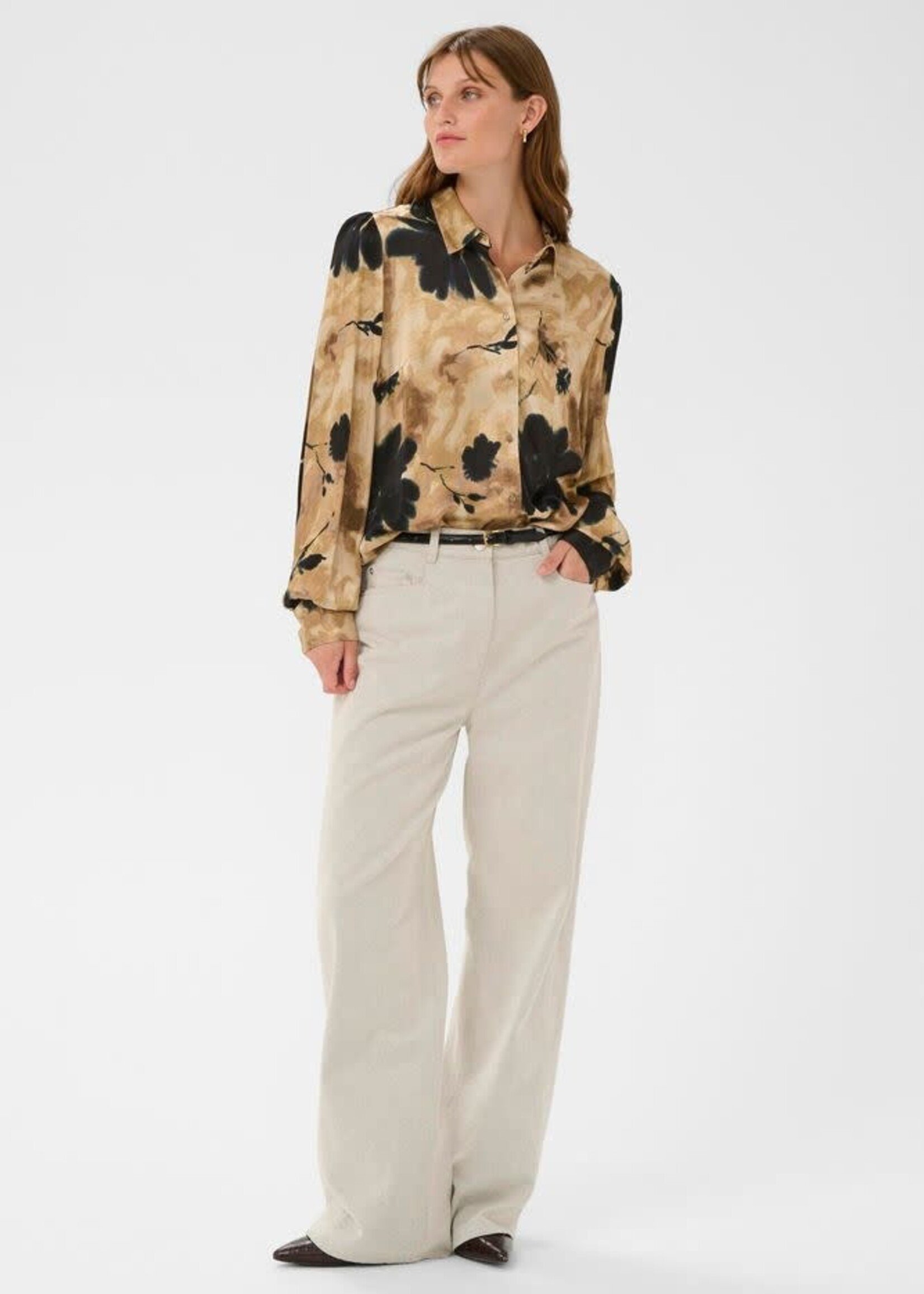 Soaked in Luxury Riyan Paris Print Shirt