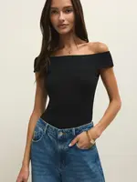 Z SUPPLY Second Skin Off Shoulder Top