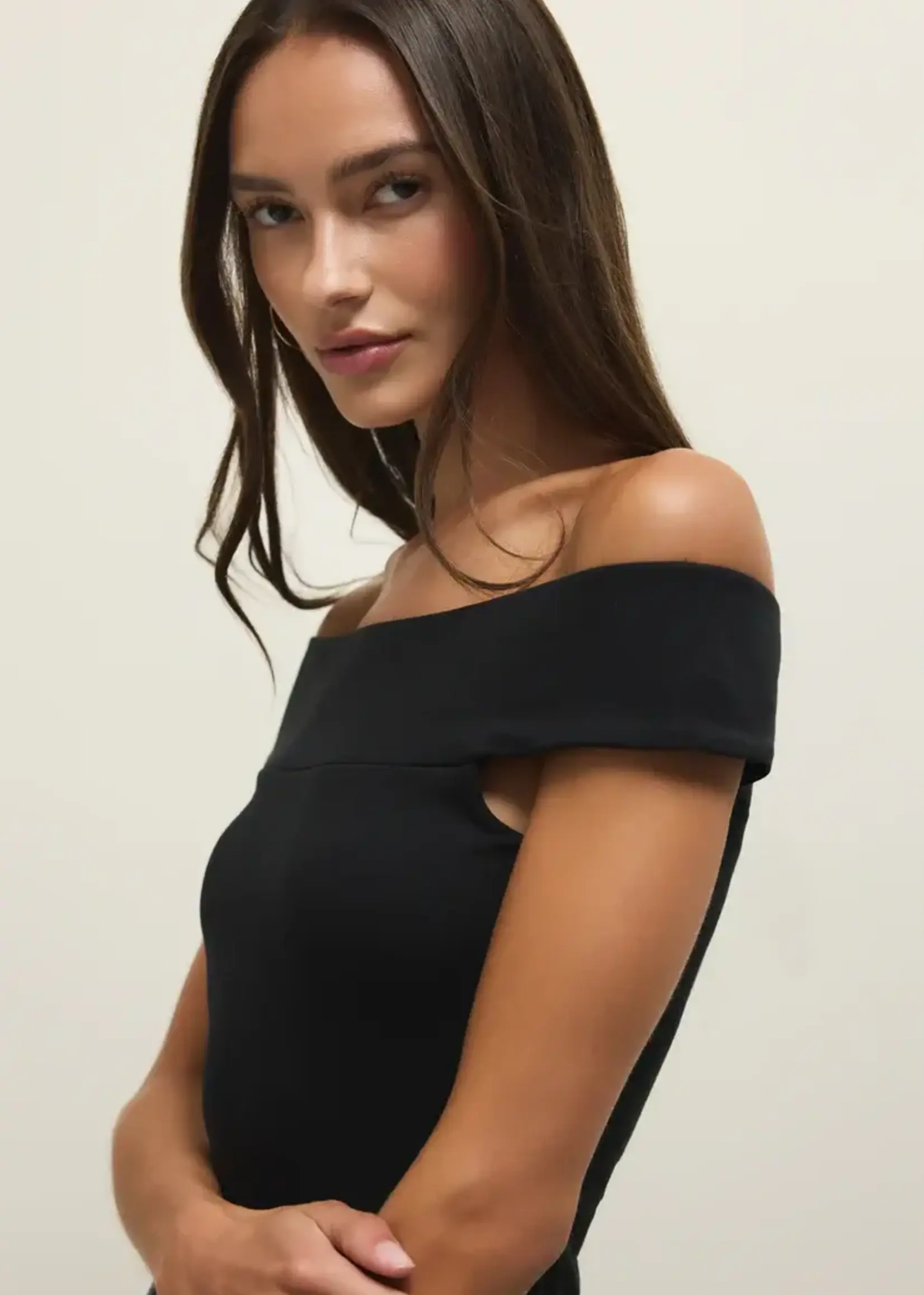 Z SUPPLY Second Skin Off Shoulder Top