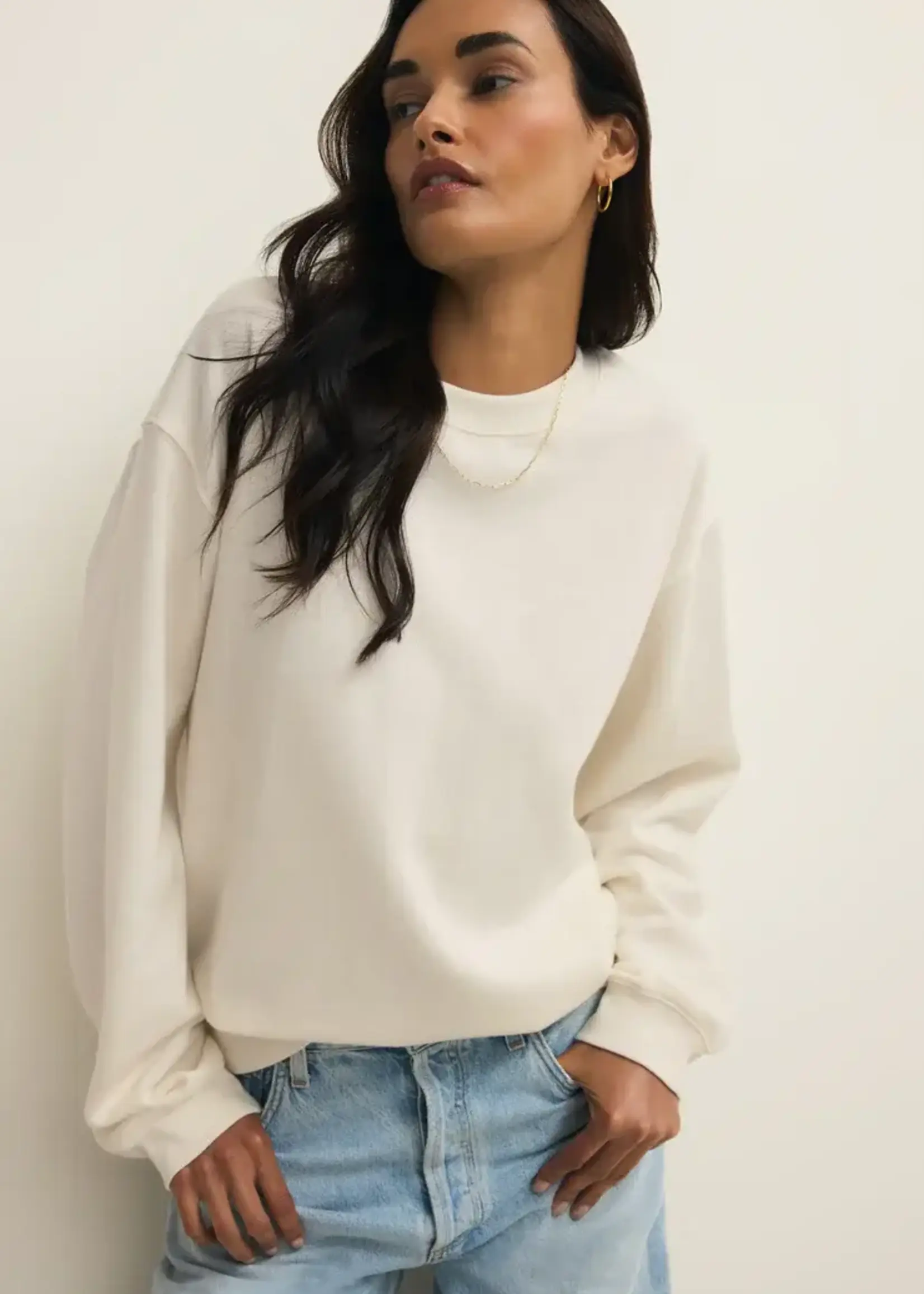 Z SUPPLY Classic Boyfriend Sweatshirt