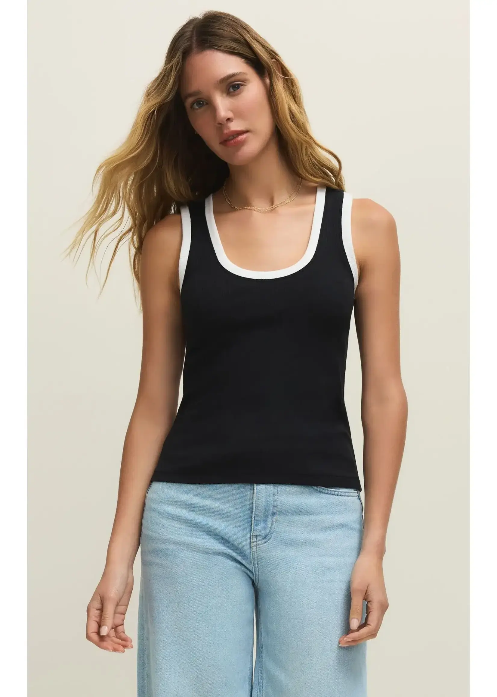 Z SUPPLY Sirena Colorblocked Rib Tank