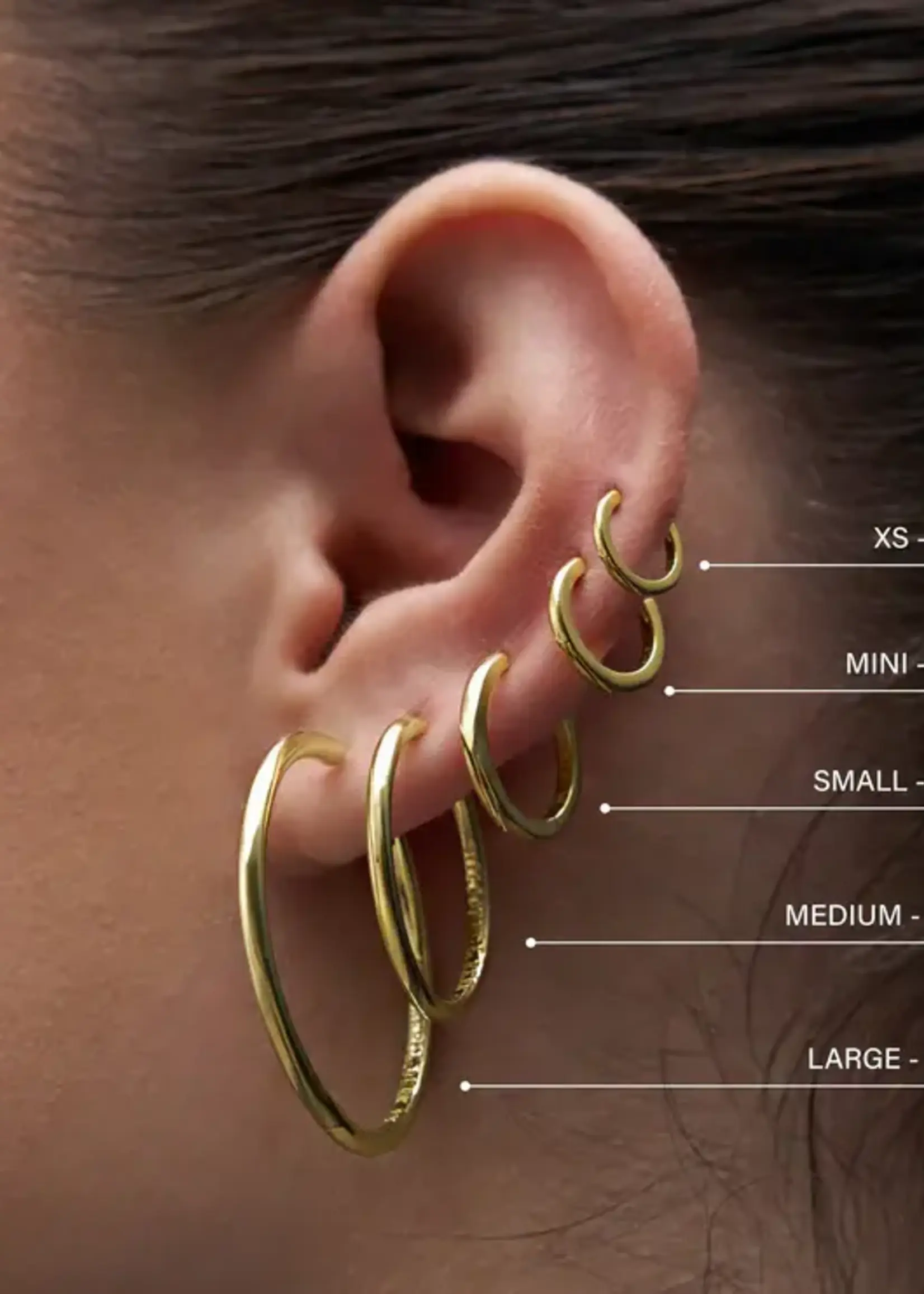 Hillberg & Berk Hoop Earrings Mini