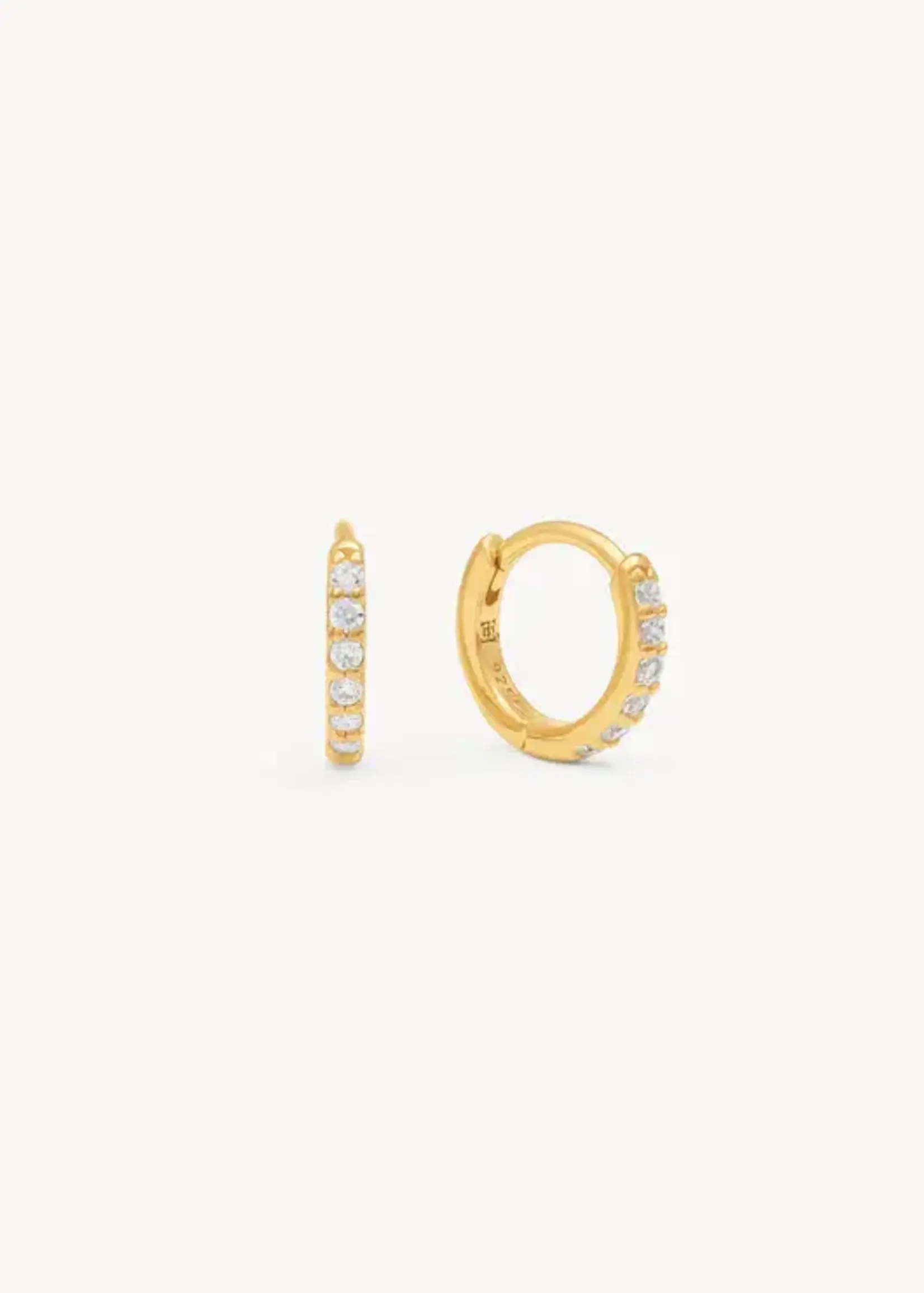 Hillberg & Berk Pavé Hoop Earrings Extra Small
