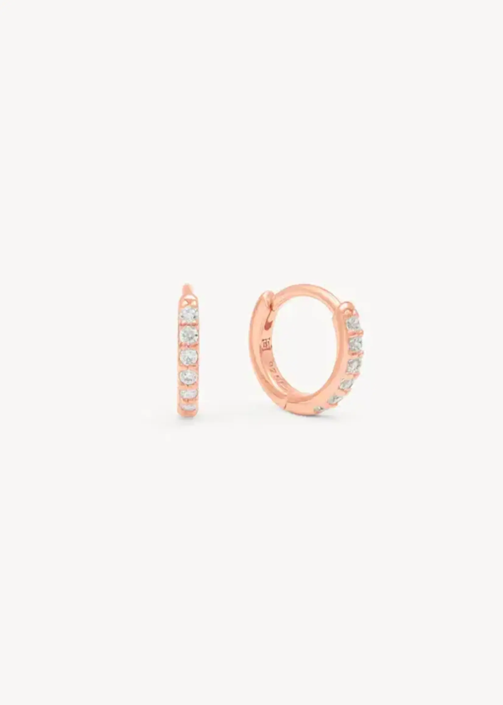 Hillberg & Berk Pavé Hoop Earrings Extra Small