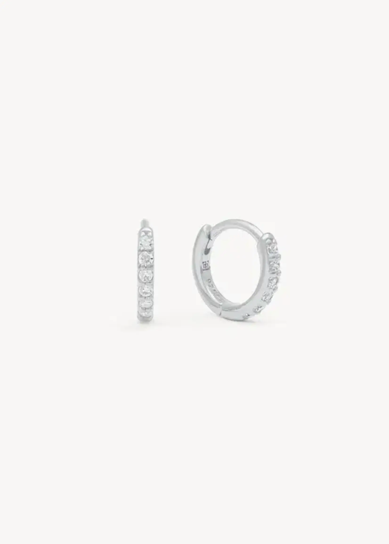 Hillberg & Berk Pavé Hoop Earrings Extra Small