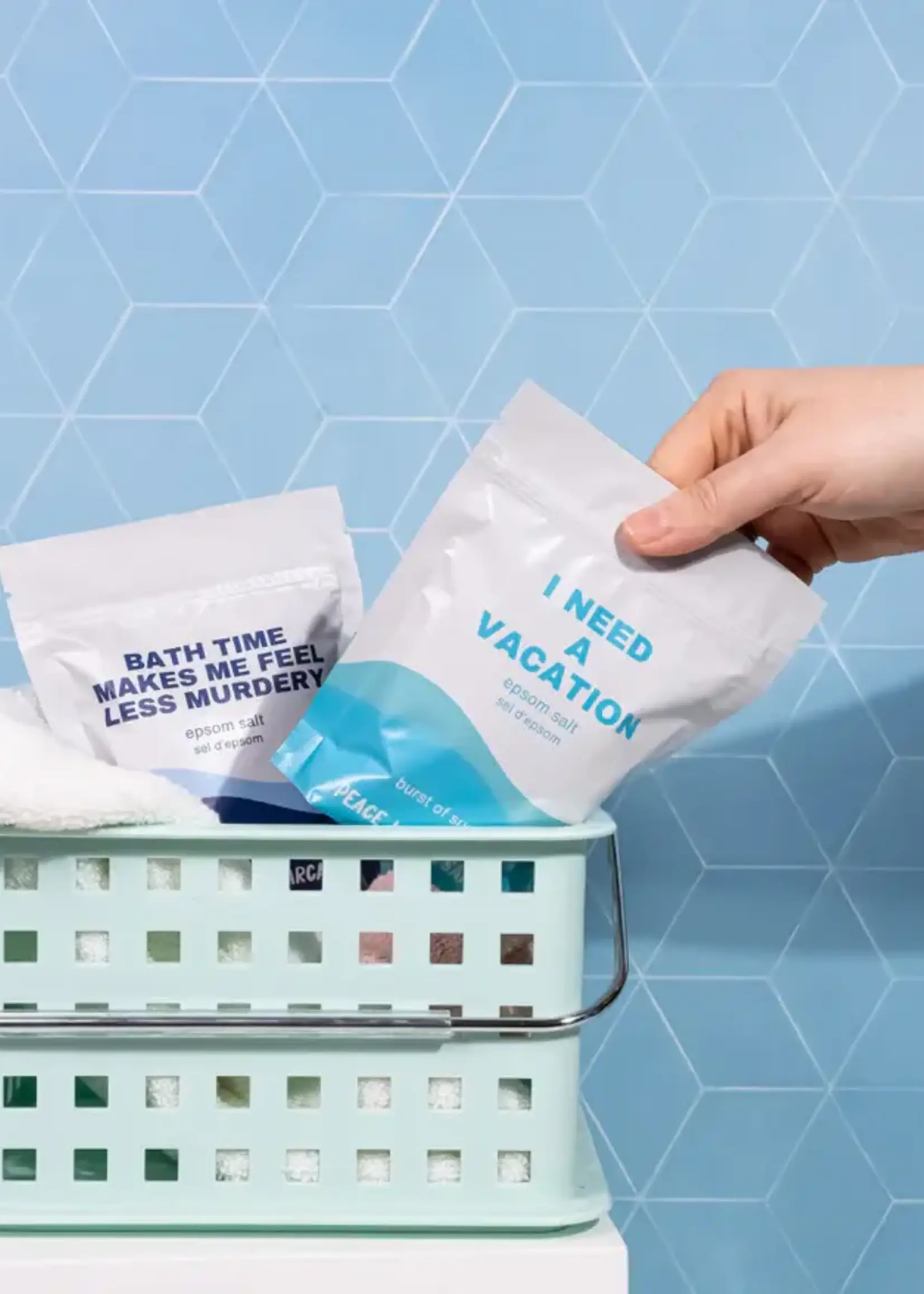 Peace, Love and Sarcasm I NEED A VACATION Epson Salt Bath Soak