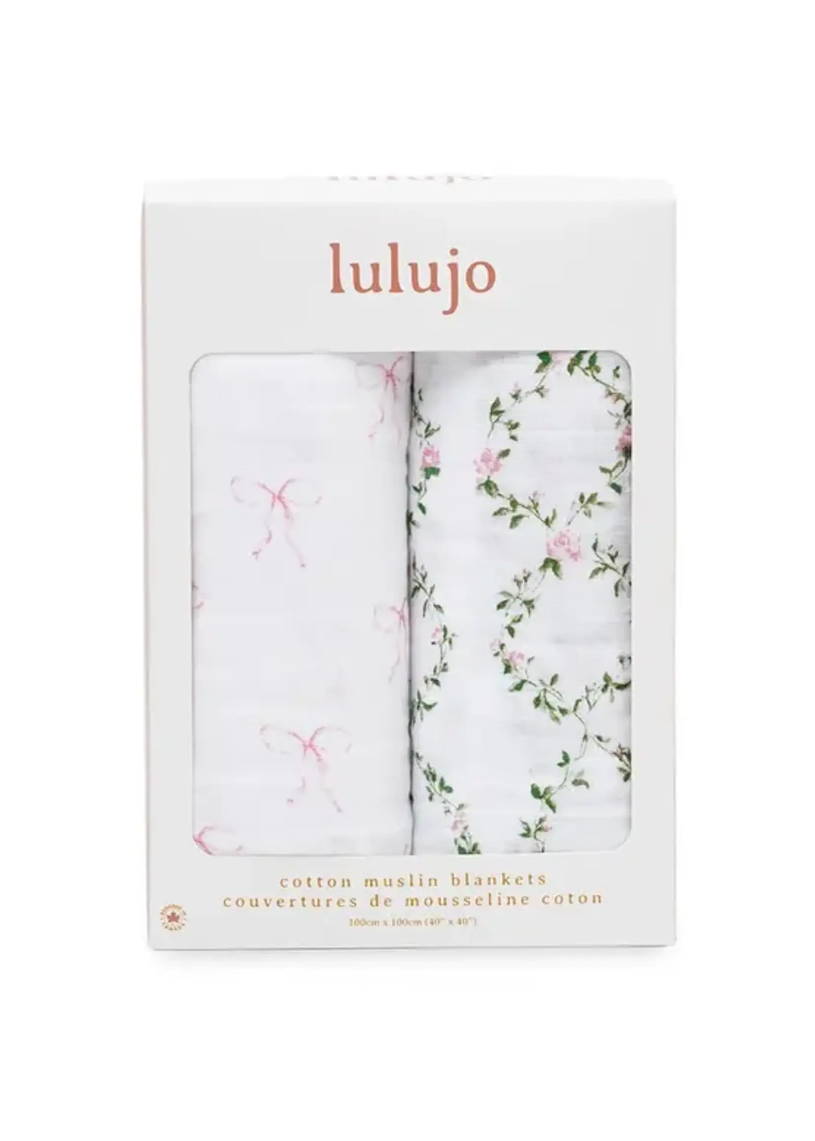Lulujo Baby Cotton Swaddle Blankets 2 Pack
