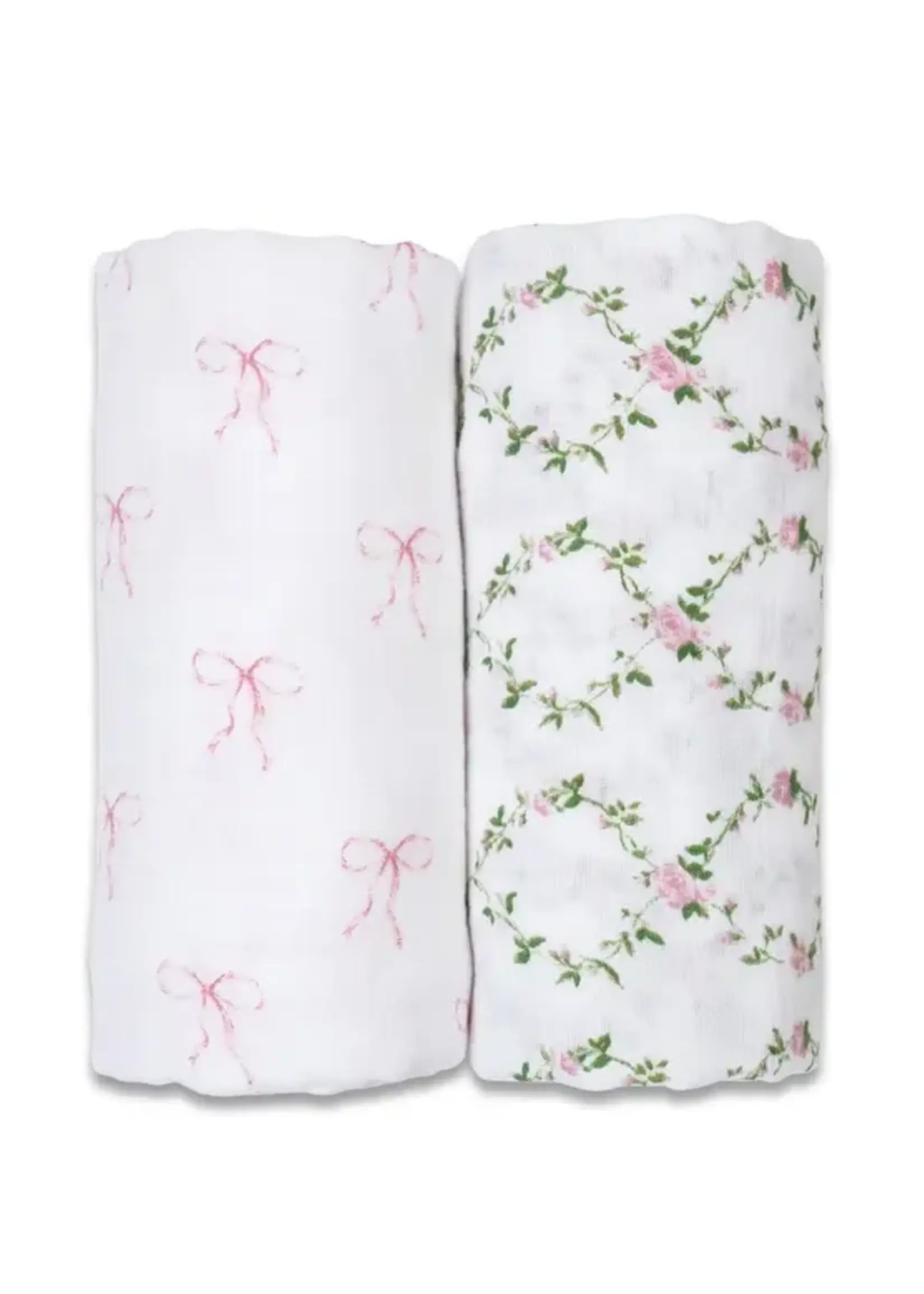 Lulujo Baby Cotton Swaddle Blankets 2 Pack