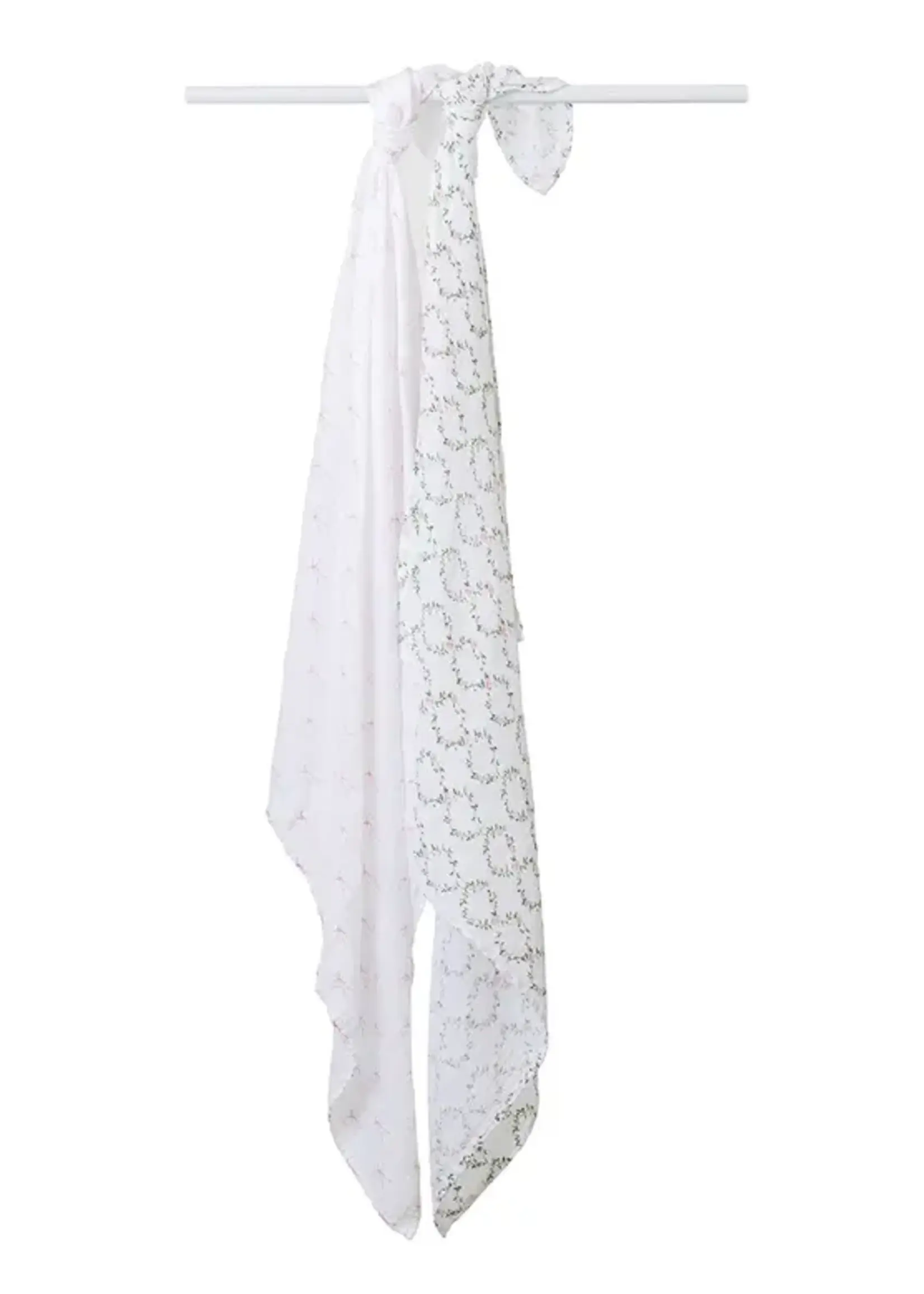 Lulujo Baby Cotton Muslin Swaddle Blankets 2 Pack