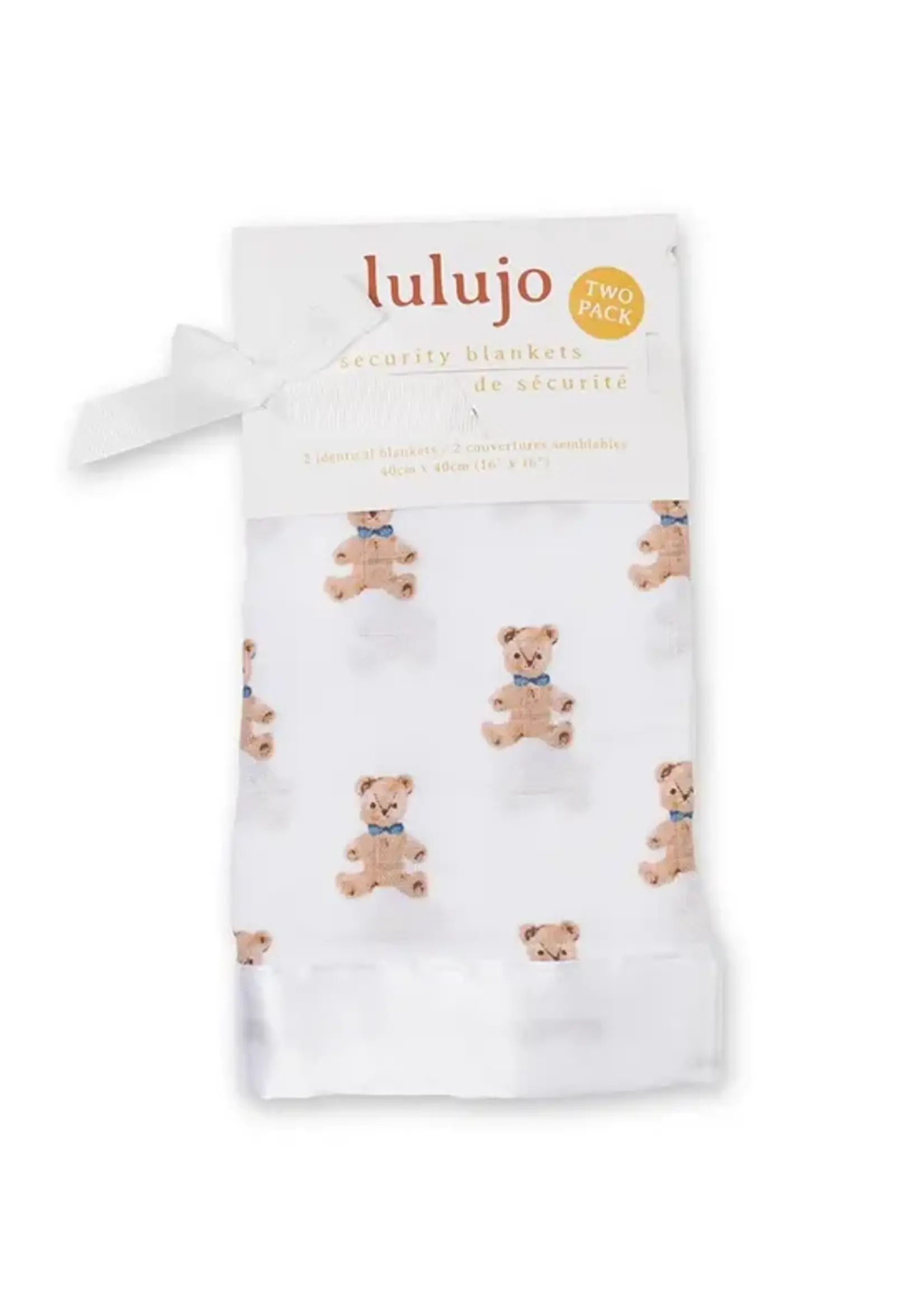 Lulujo Baby Cotton Security  Blankets 2 Pack