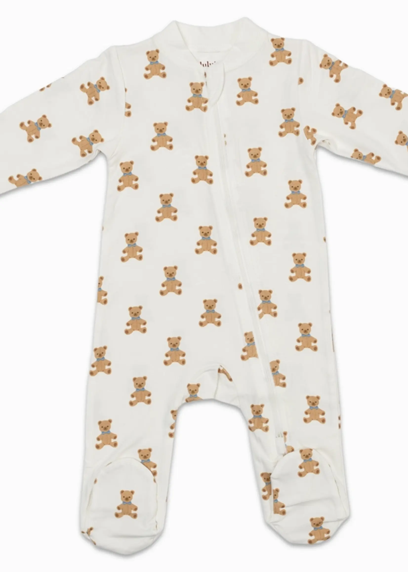Lulujo Baby Bamboo Footed Sleepers
