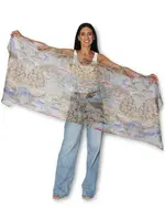 The Artist Label Renaissance Garden Viscose-Modal Scarf