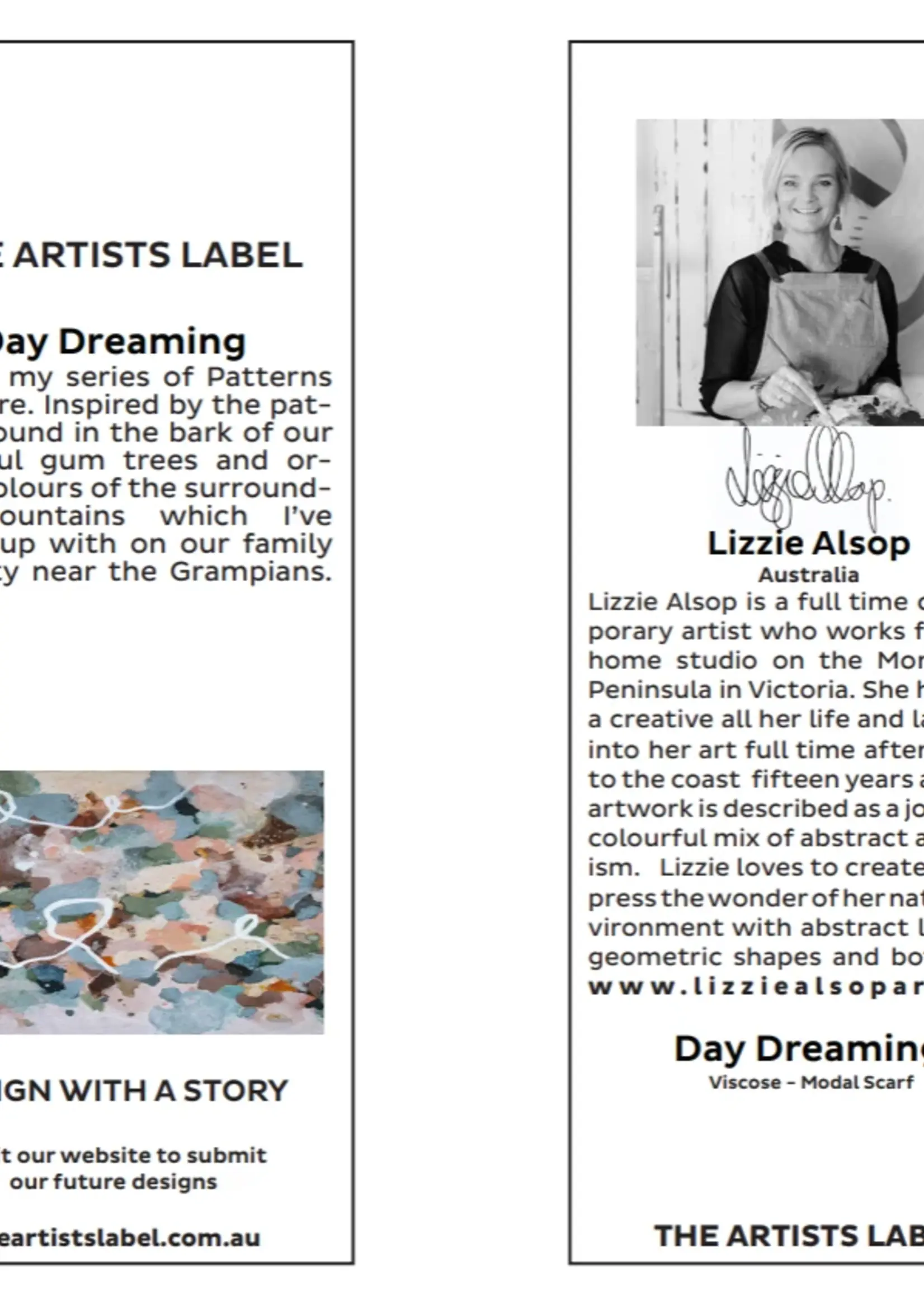 The Artist Label Day Dreaming Viscose-Modal Scarf