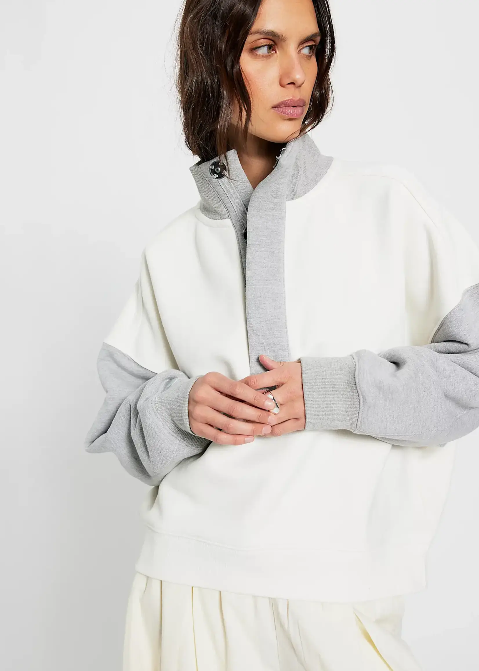 Free People Colorblock Timeless Pullover