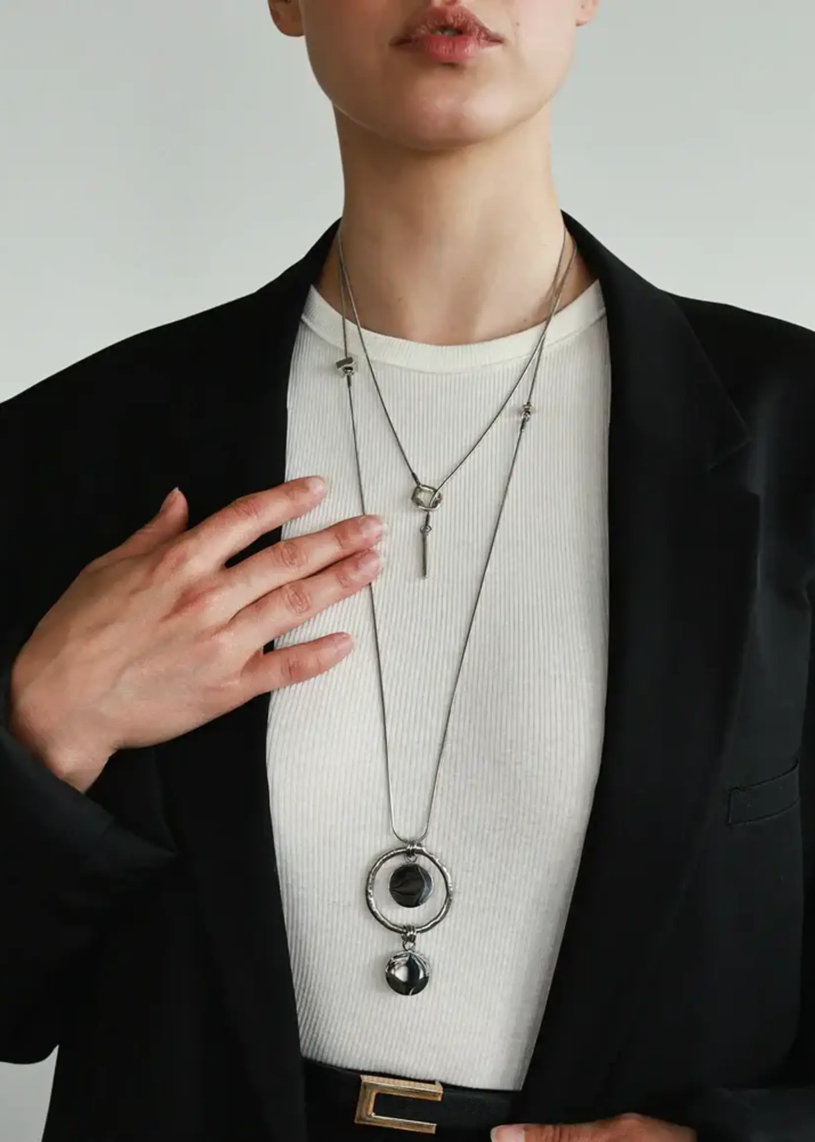 Anne-Marie Chagnon Sursum Silver Memorial Necklace