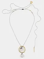 Anne-Marie Chagnon Sursum Two-Tone Memorial Necklace