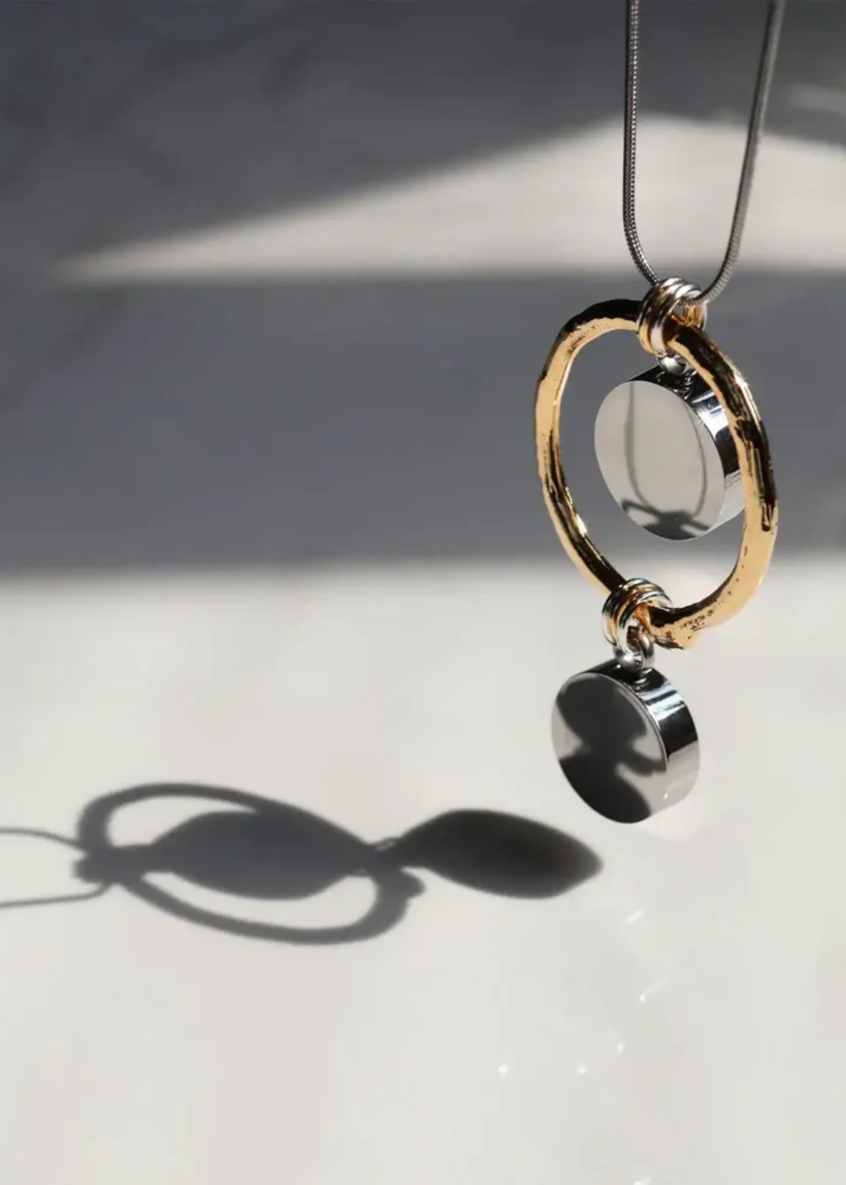 Anne-Marie Chagnon Sursum Two-Tone Memorial Necklace