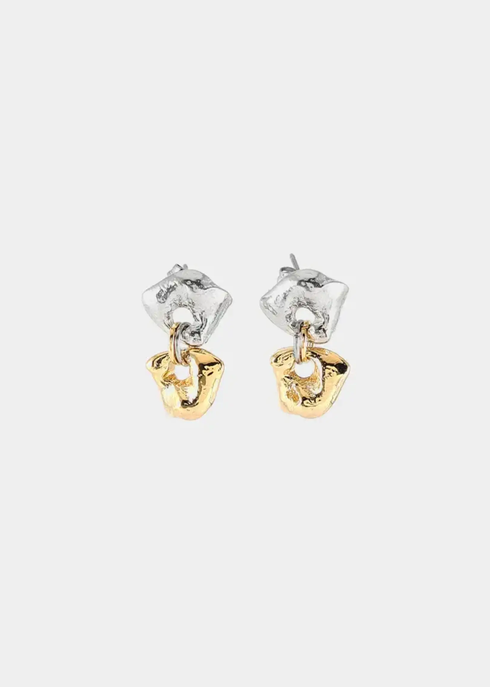 Anne-Marie Chagnon Fluvi Two-Tone Earrings
