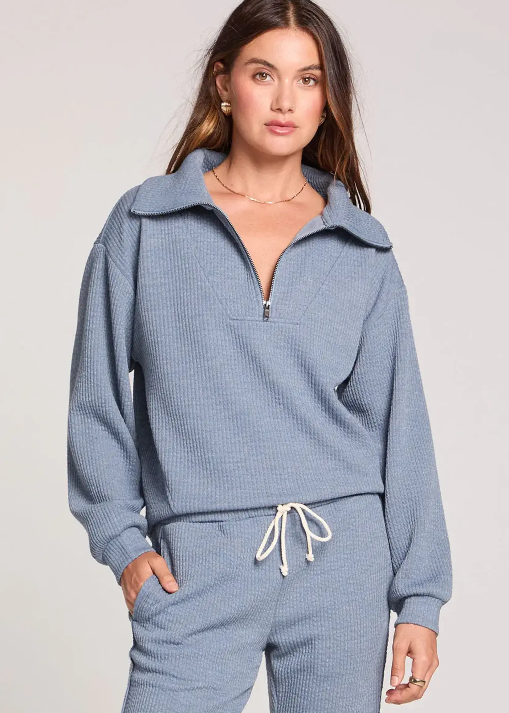 Saltwater Luxe Half Zip Seam Pullover