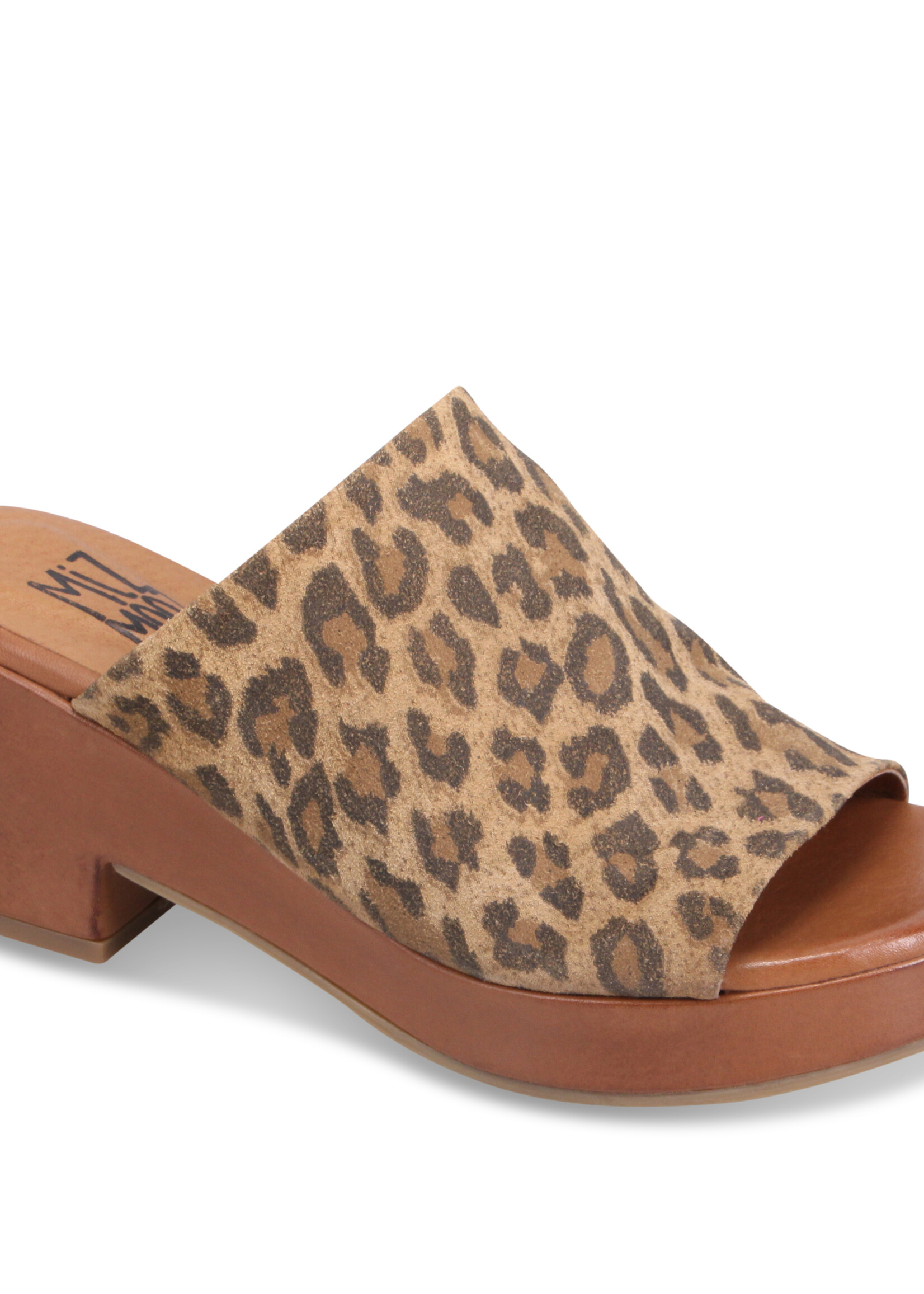 Miz Mooz Gwen Leopard Heeled Slide
