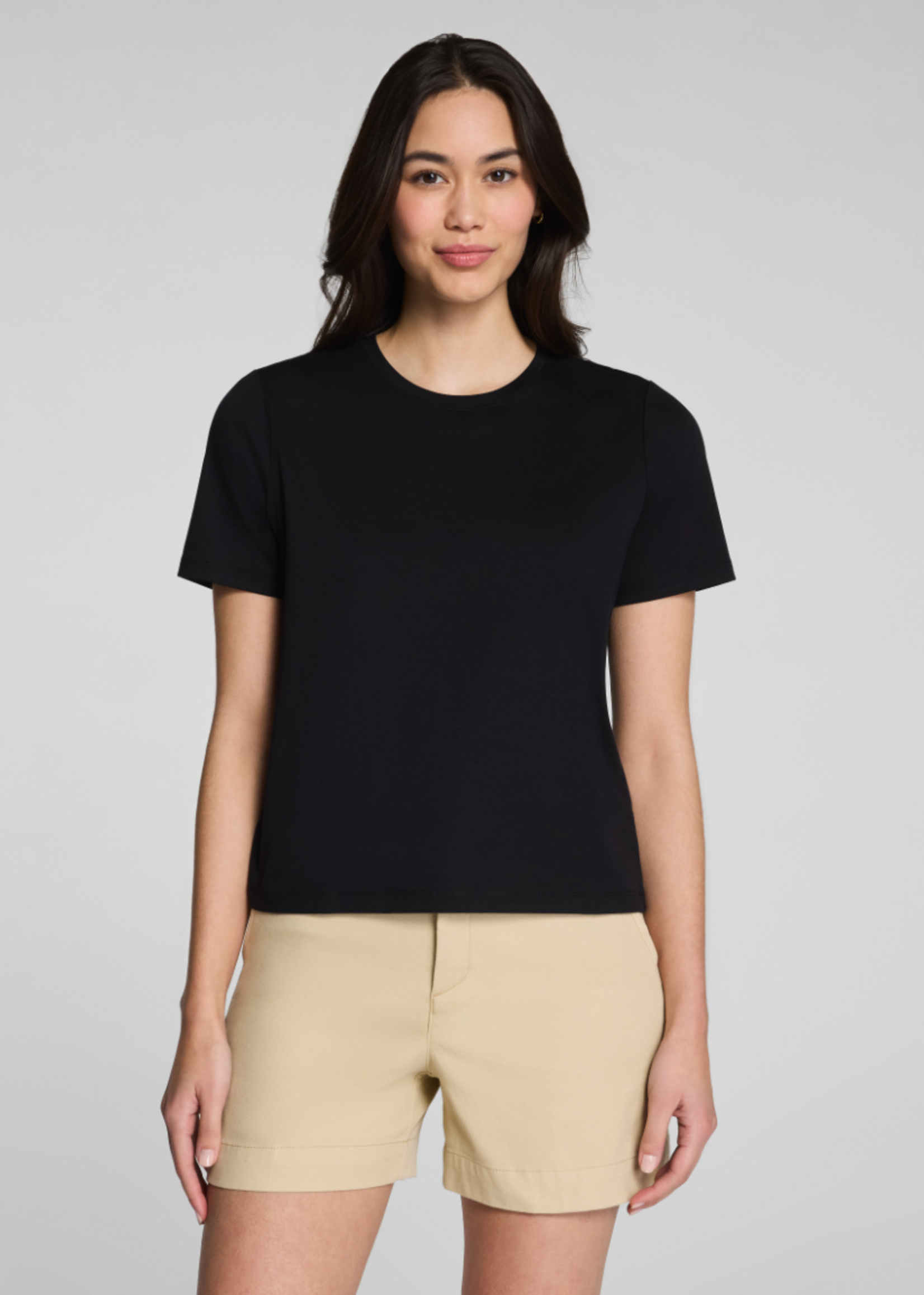 SPANX Lightweight Cotton Crew Tee