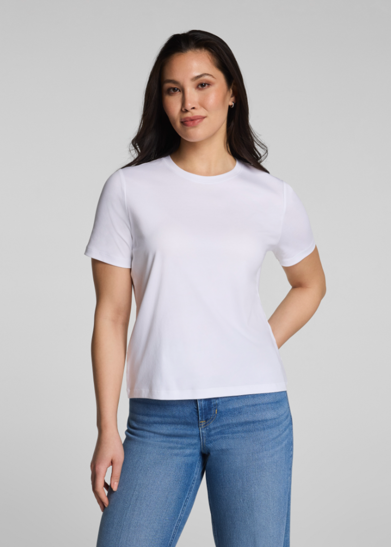 SPANX Lightweight Cotton Crew Tee