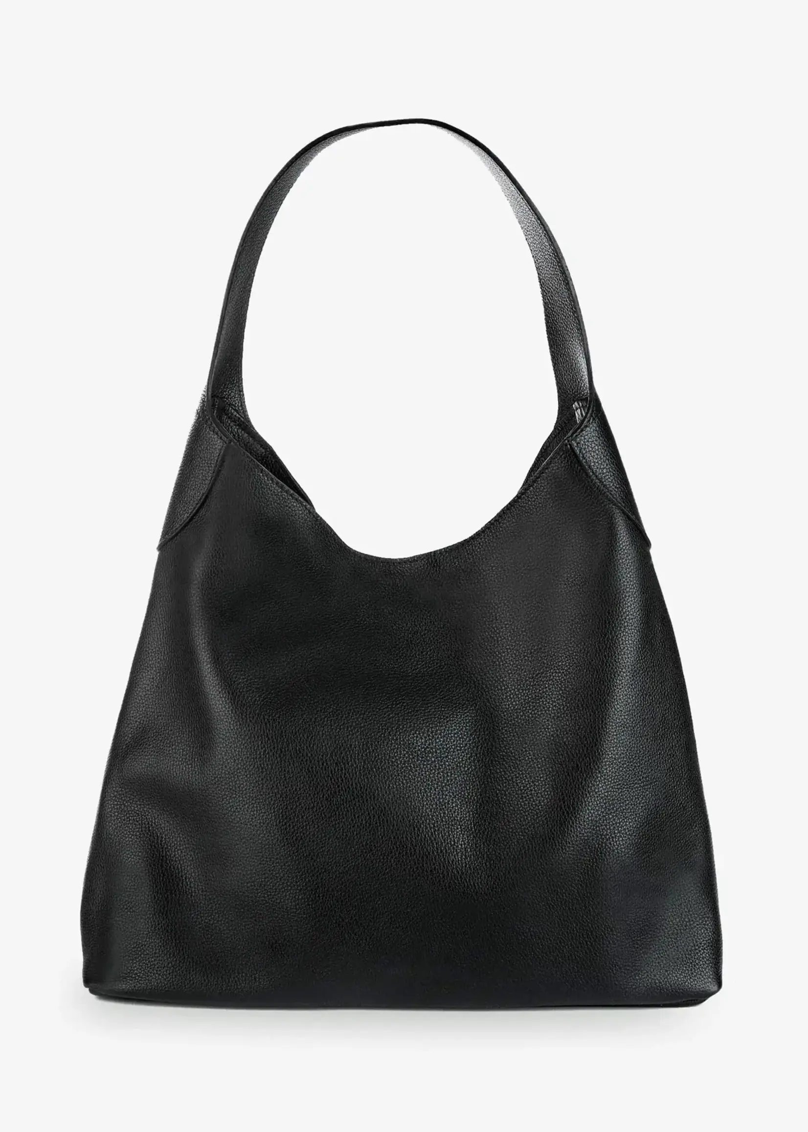 BRAVE Leather Nova Black Pebbled Bag
