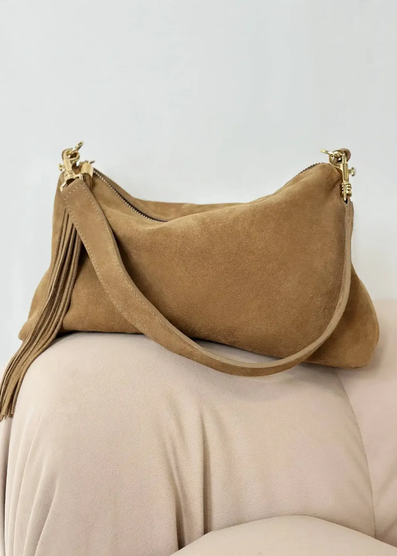 BRAVE Leather Colson Olivetta Suede Bag
