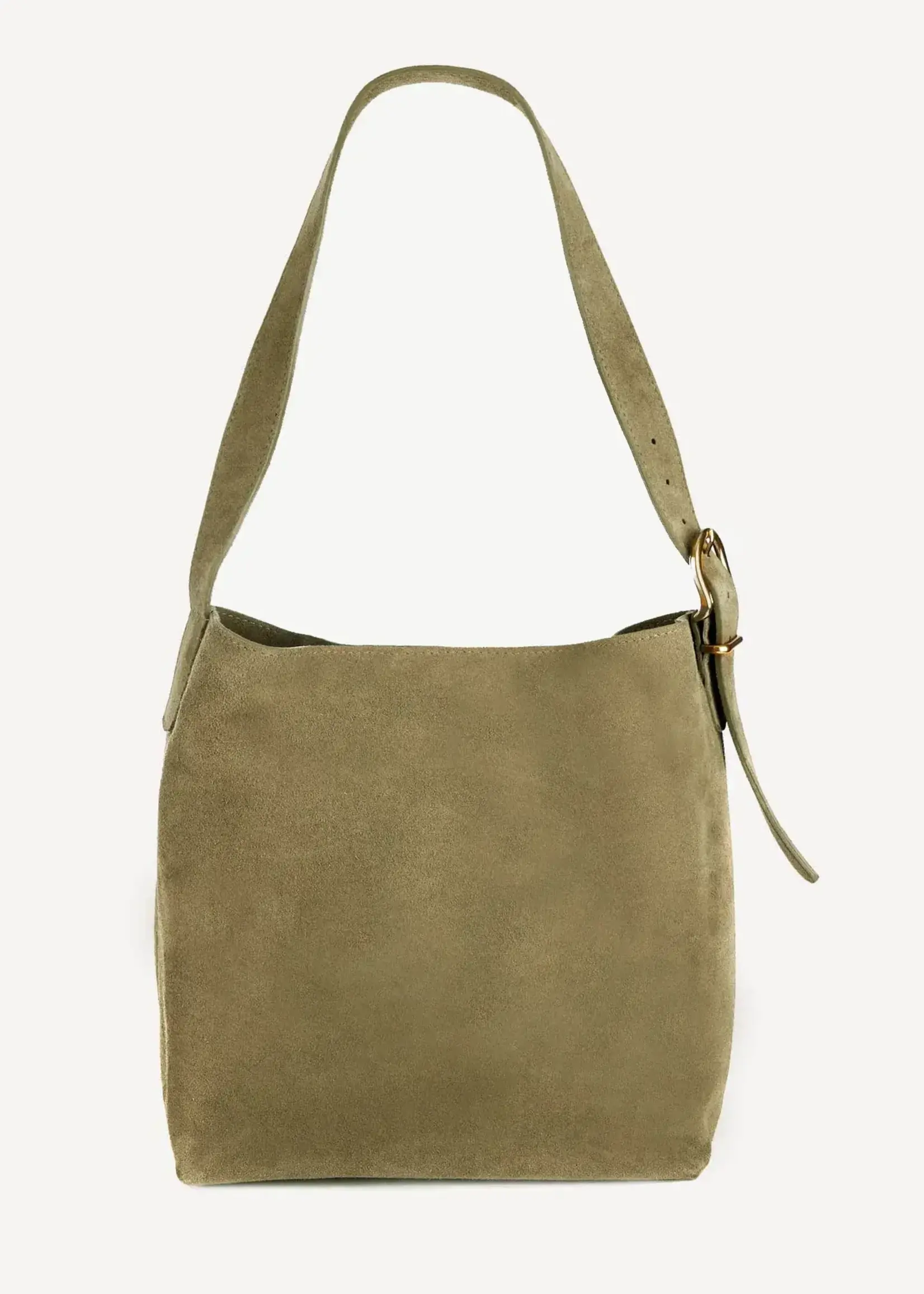 BRAVE Leather Kylen Light Olive Suede Bag