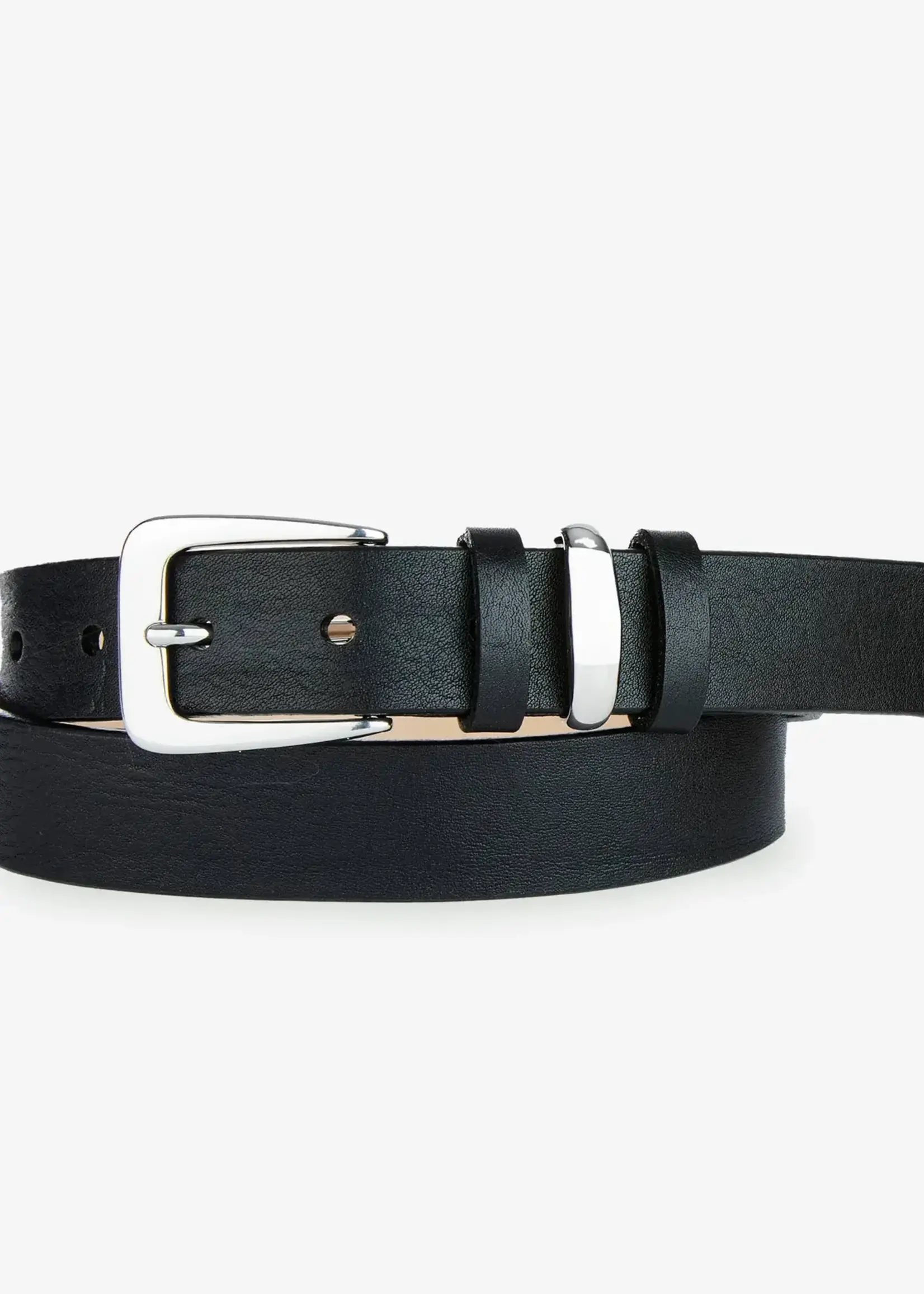 BRAVE Leather Kofi Black Vachetta Leather Belt
