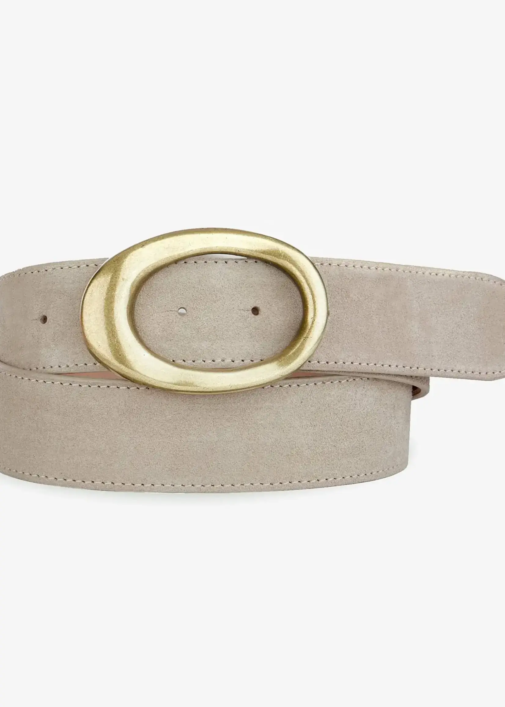 BRAVE Leather Zaire Beige 300 Suede Belt