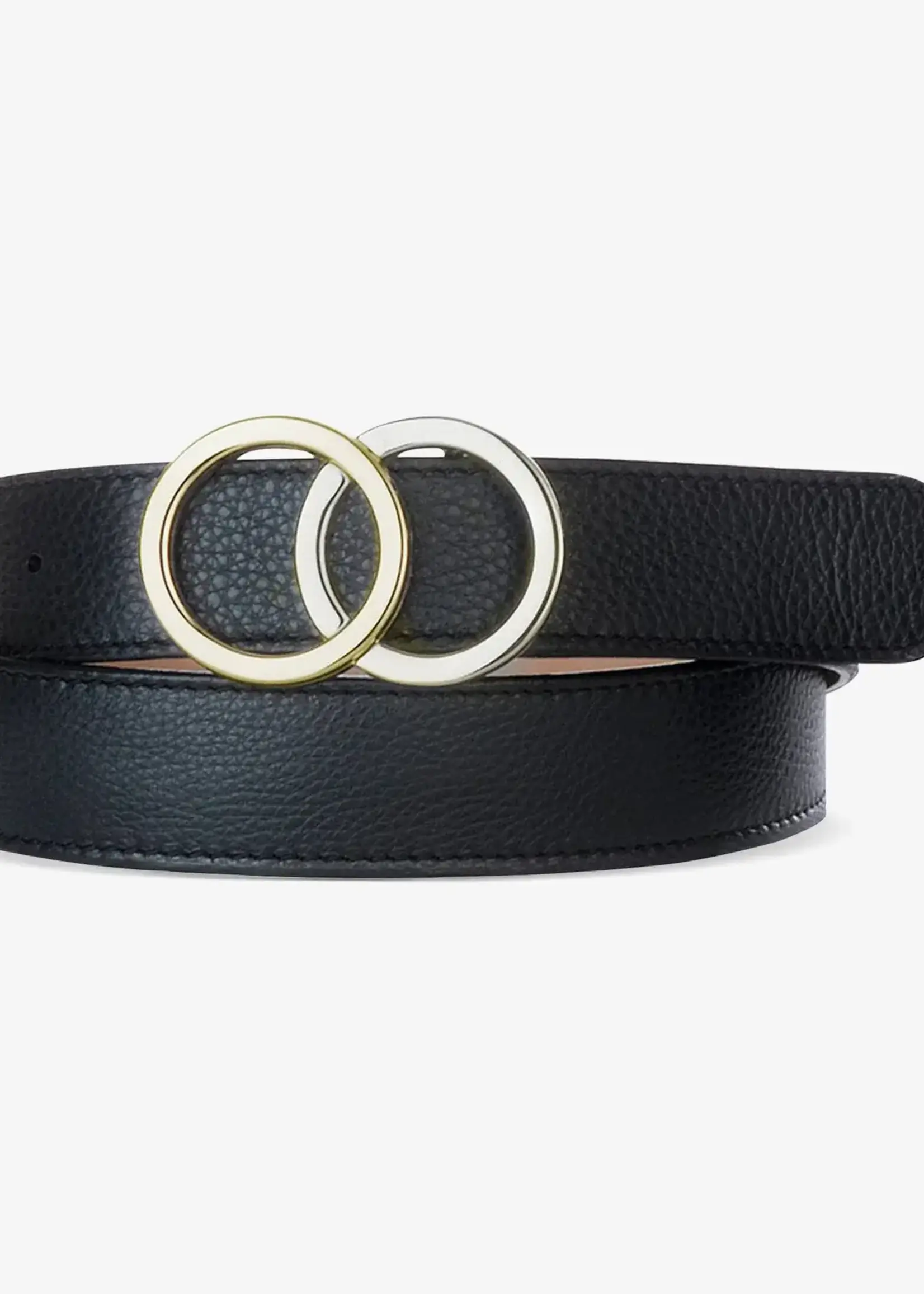 BRAVE Leather Otir Black Pebbled