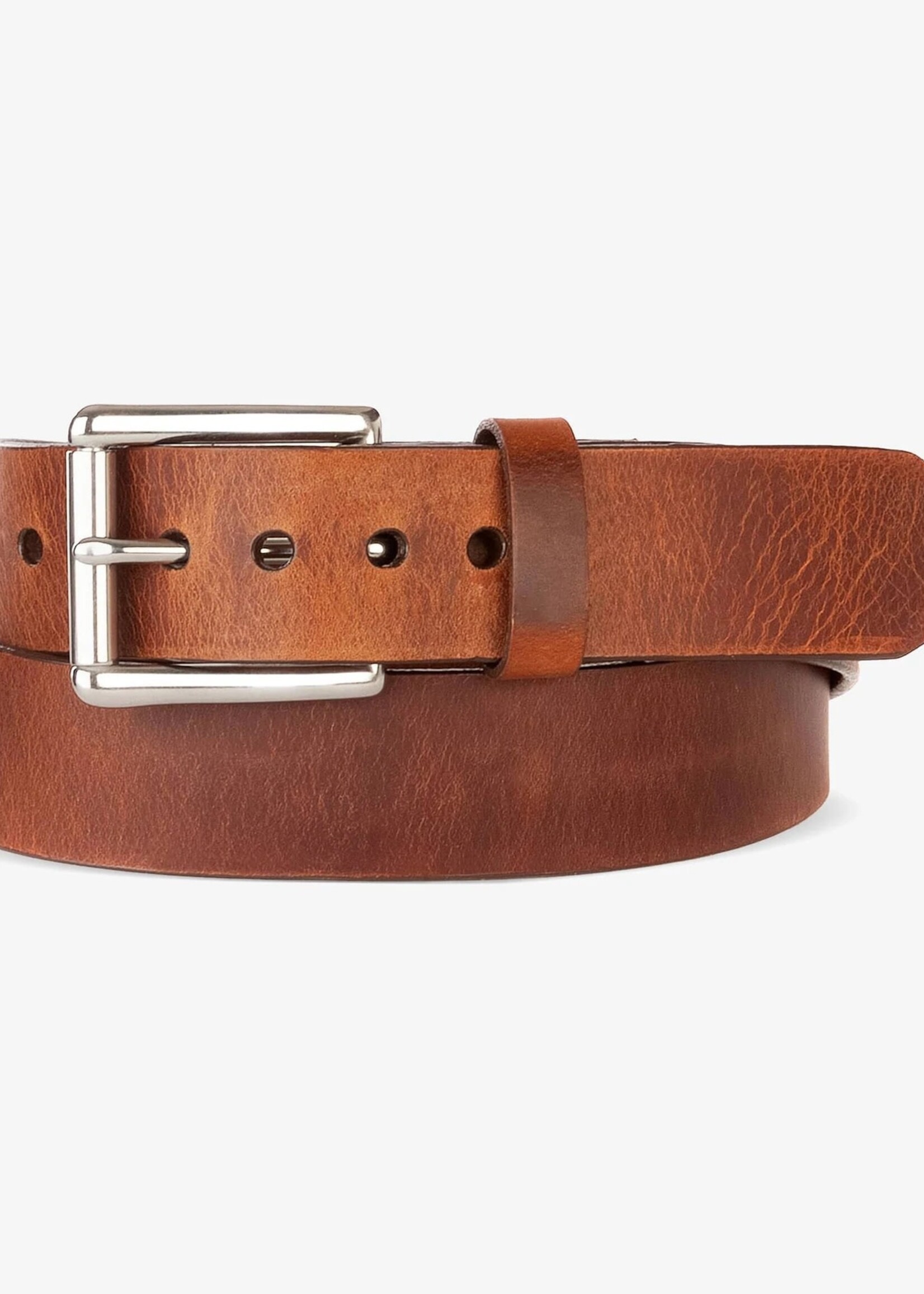 BRAVE Leather Classic Bridle Leather Belt - Brandy