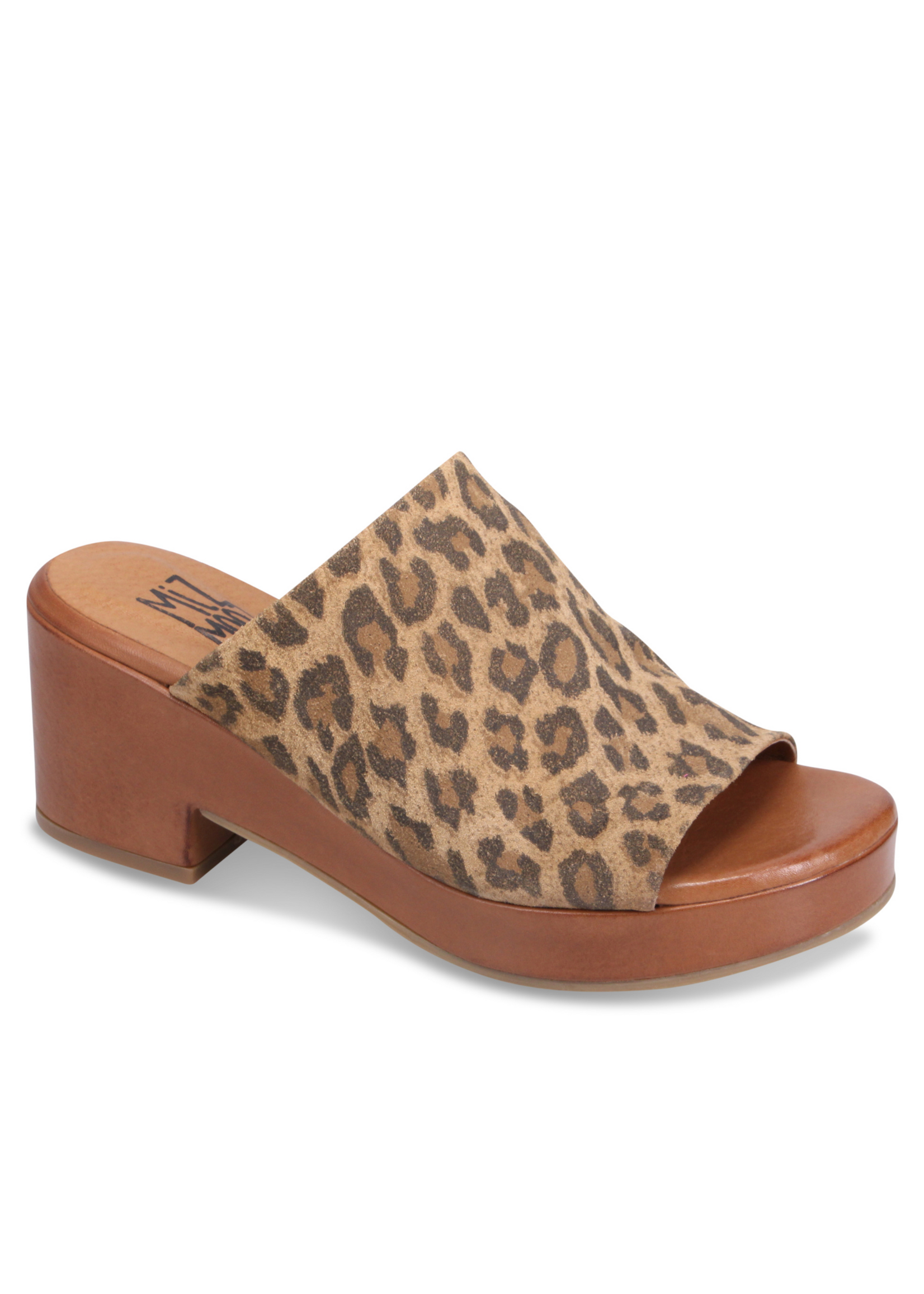 Miz Mooz Gwen Leopard Heeled Slide