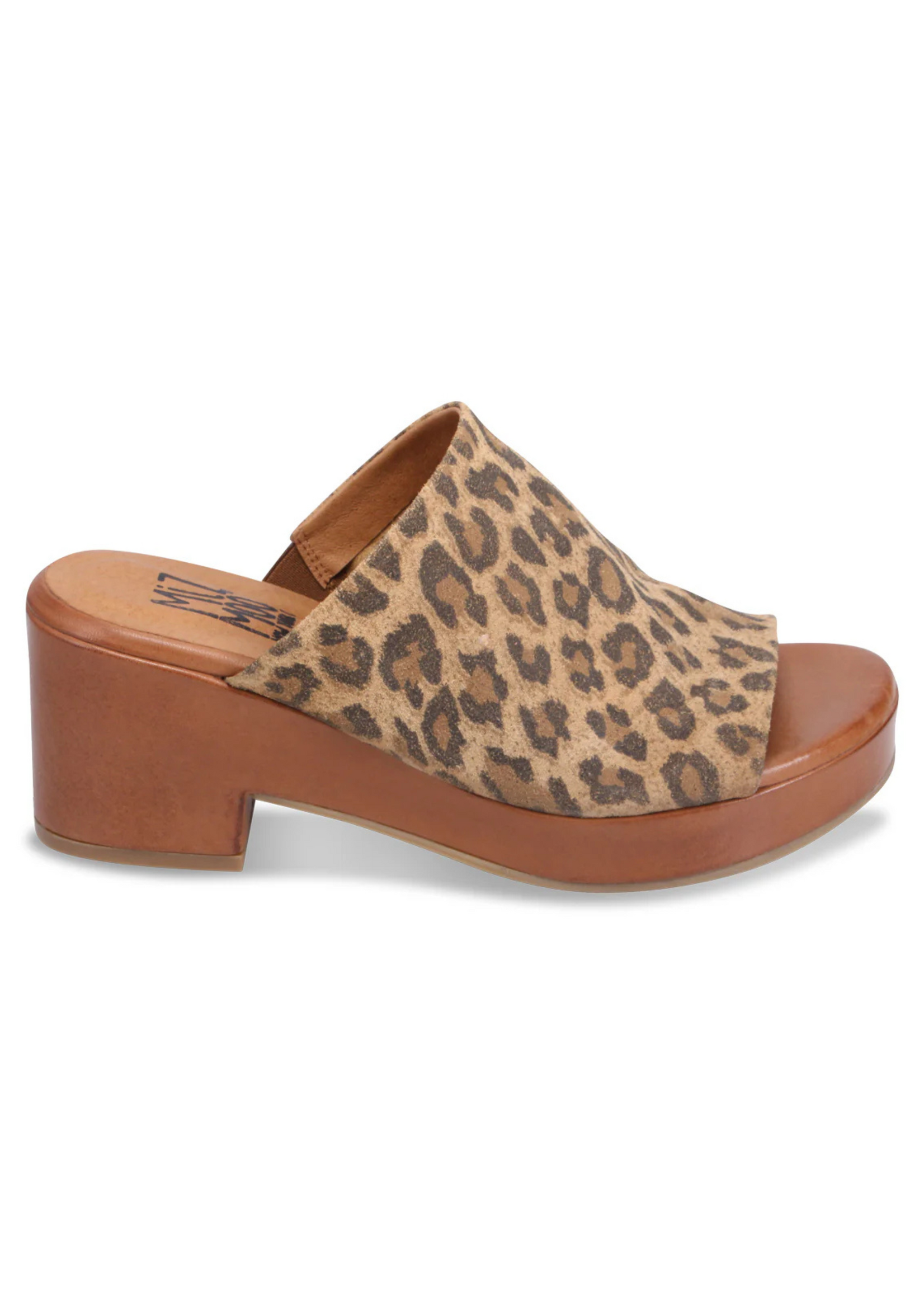 Miz Mooz Gwen Leopard Heeled Slide