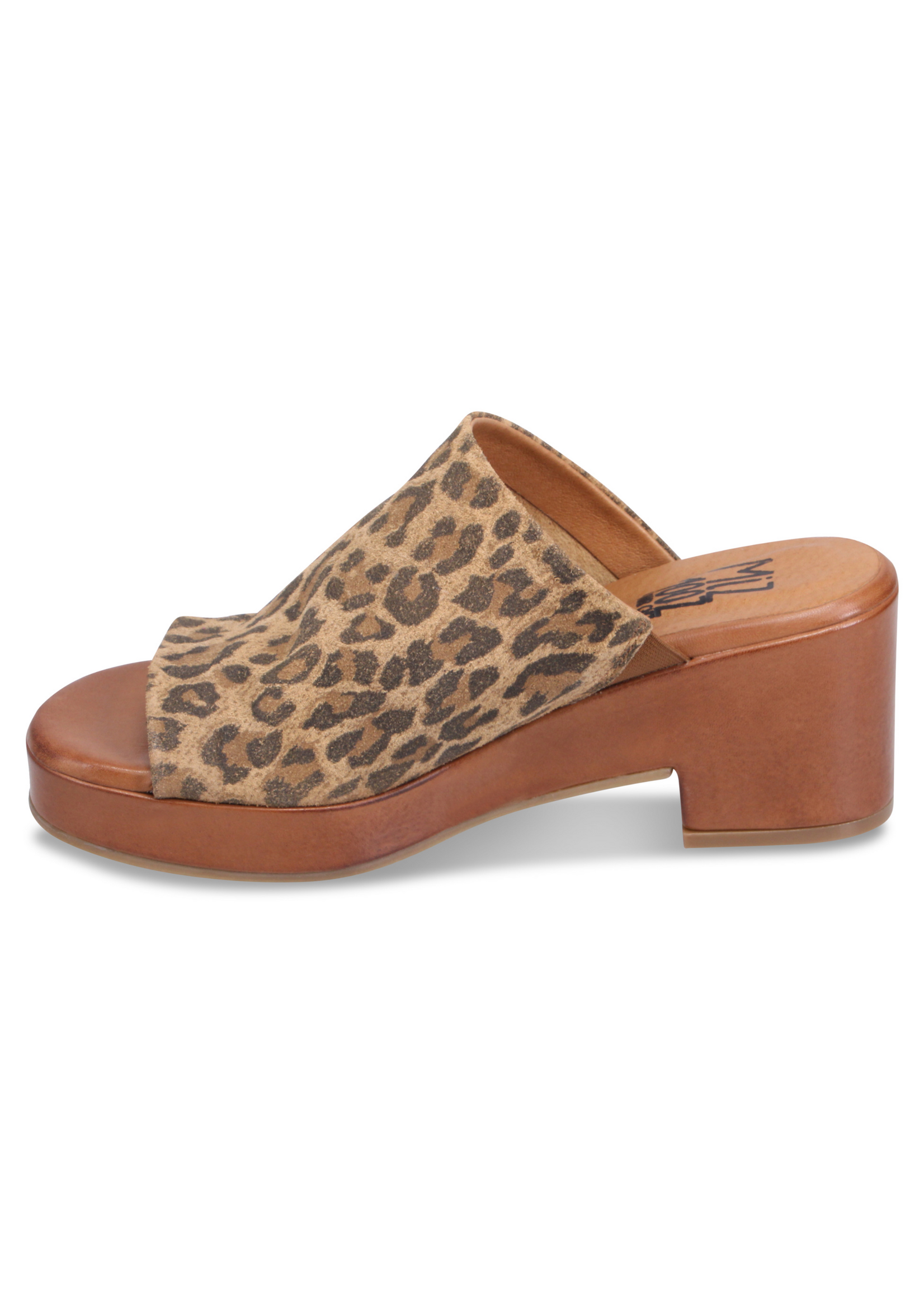 Miz Mooz Gwen Leopard Heeled Slide
