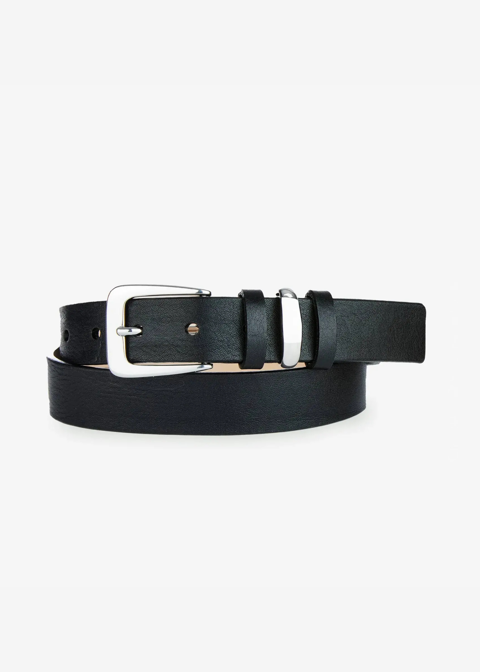 BRAVE Leather Kofi Black Vachetta Leather Belt