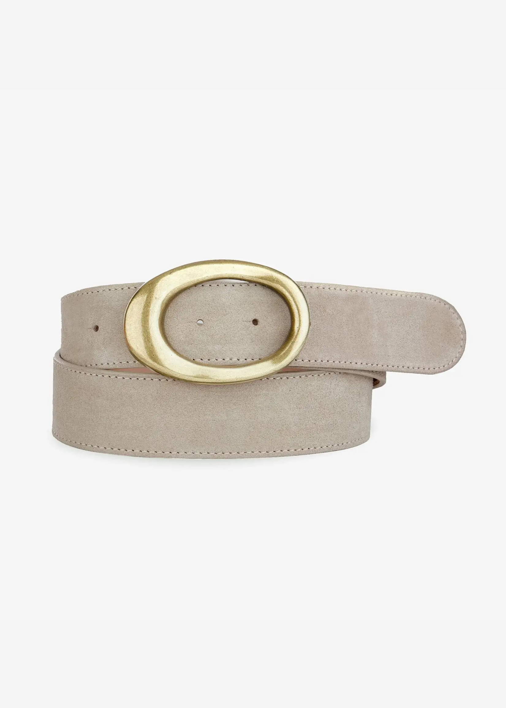BRAVE Leather Zaire Beige 300 Suede Belt